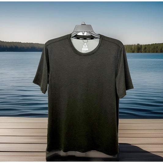 Gerry Men’s Size Large Performance Short Sleeve T-Shirt Charcoal Heather Gray