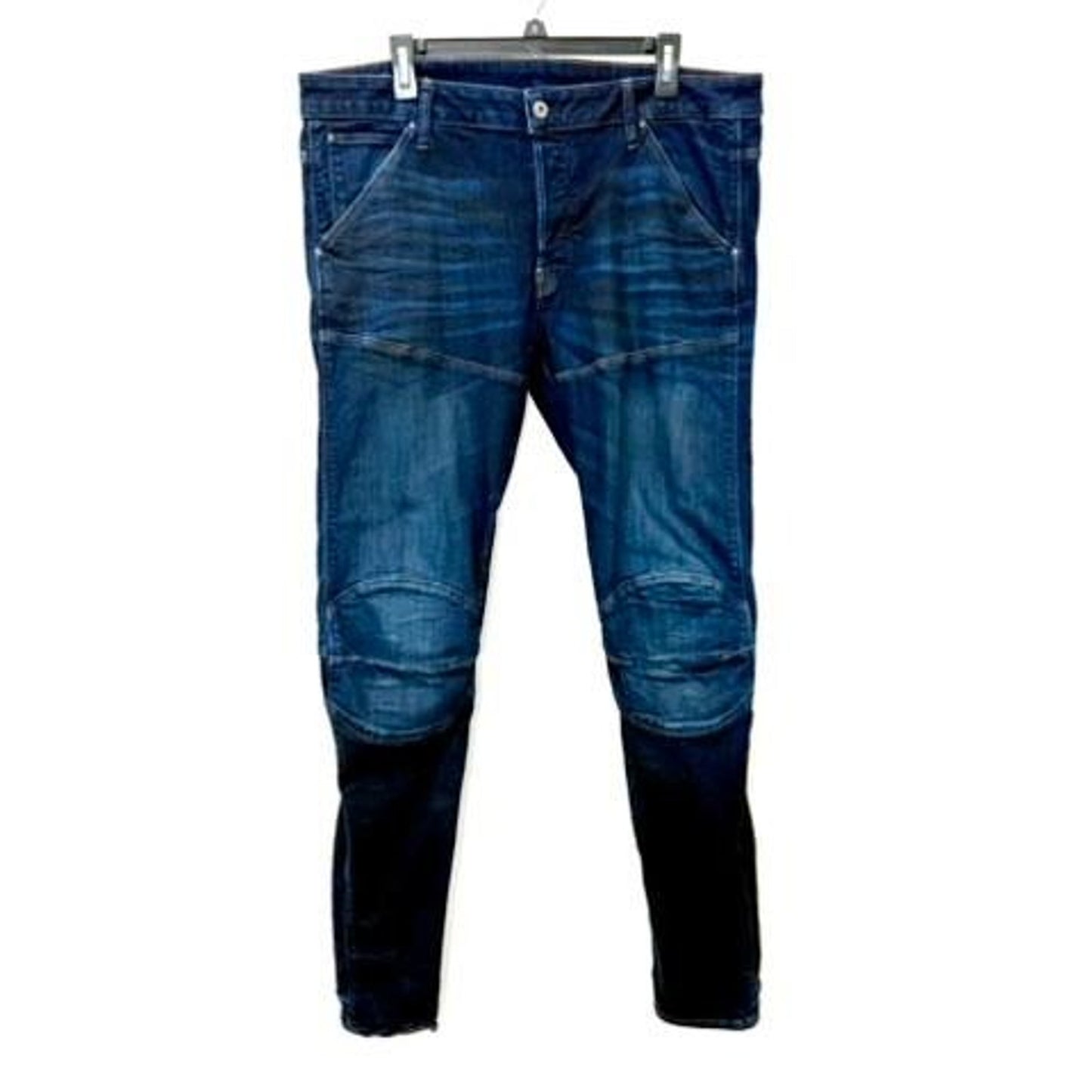 G-Star Raw 5620 3D Slim Jeans Mens 36x34 Blue Denim Moto Elwood Biker