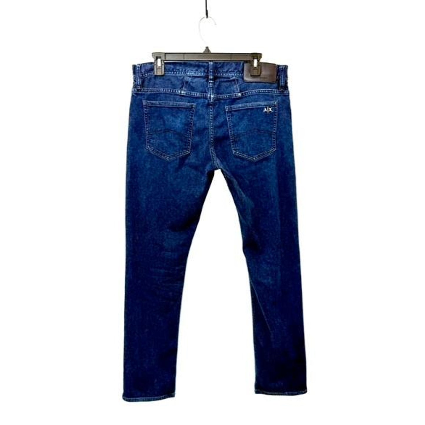Armani Exchange Mens Jeans Size 36 Skinny Fit Dark Wash Blue Denim Stretch