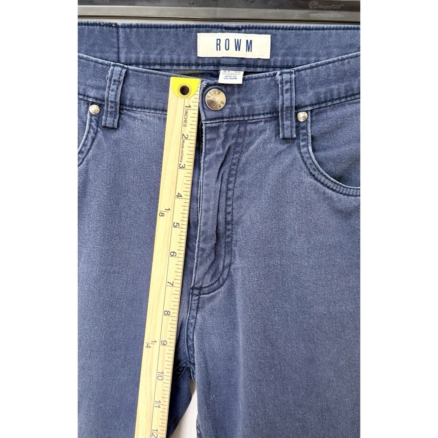 ROWM Blue Wash Denim Jeans Men’s Size 34x30 Slim Straight Leg Jeans