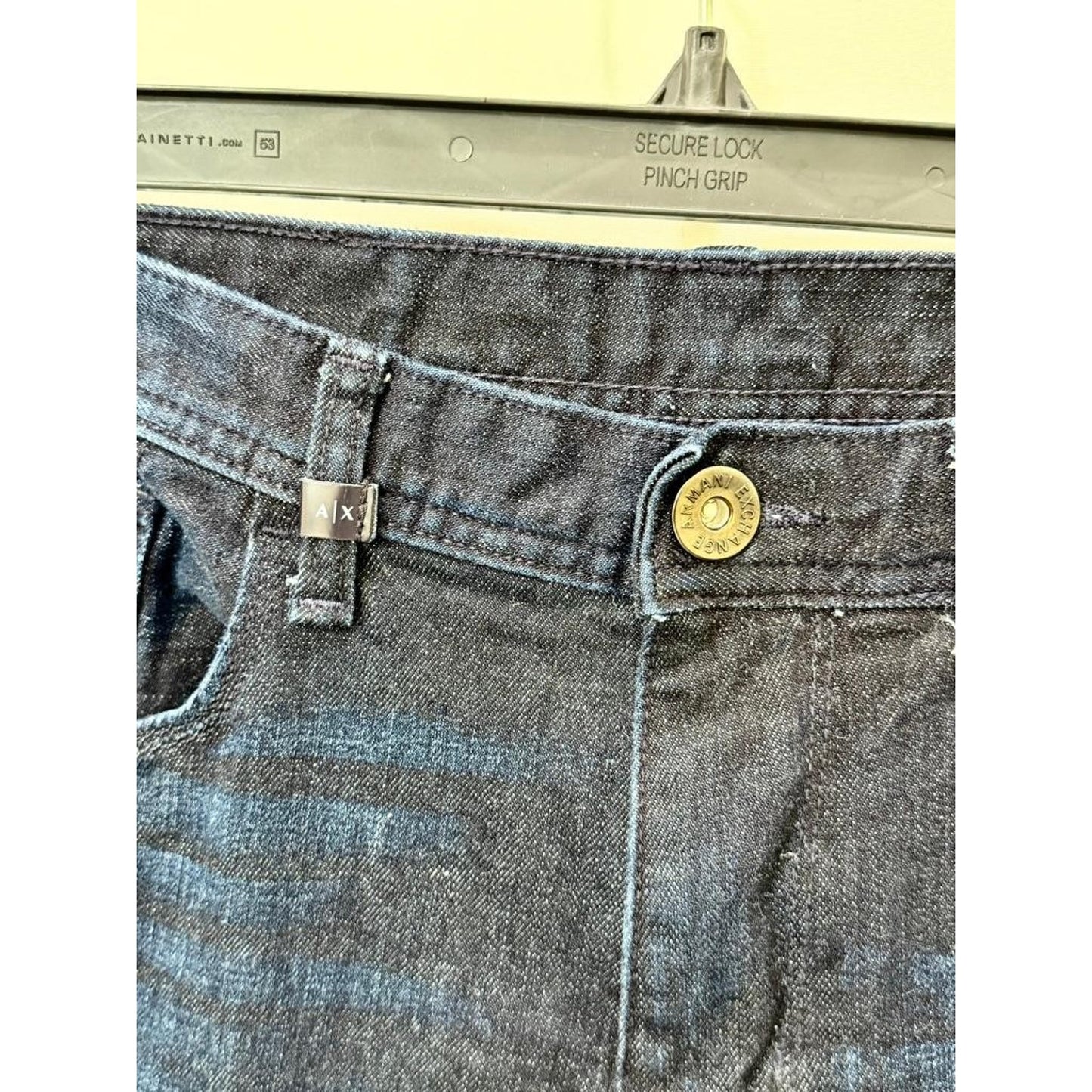 Armani Exchange J13 Slim Jeans Mens Size 34 Dark Wash Blue Denim
