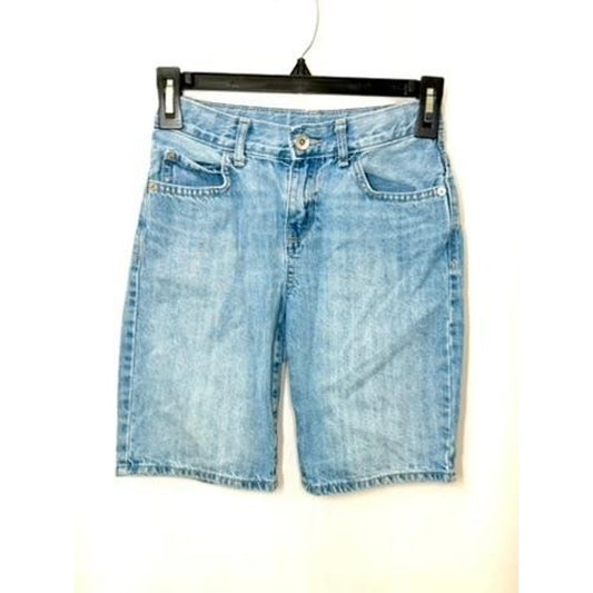 The Childrens Place Boys Denim Shorts Size 8 Blue Light Wash 100% Cotton