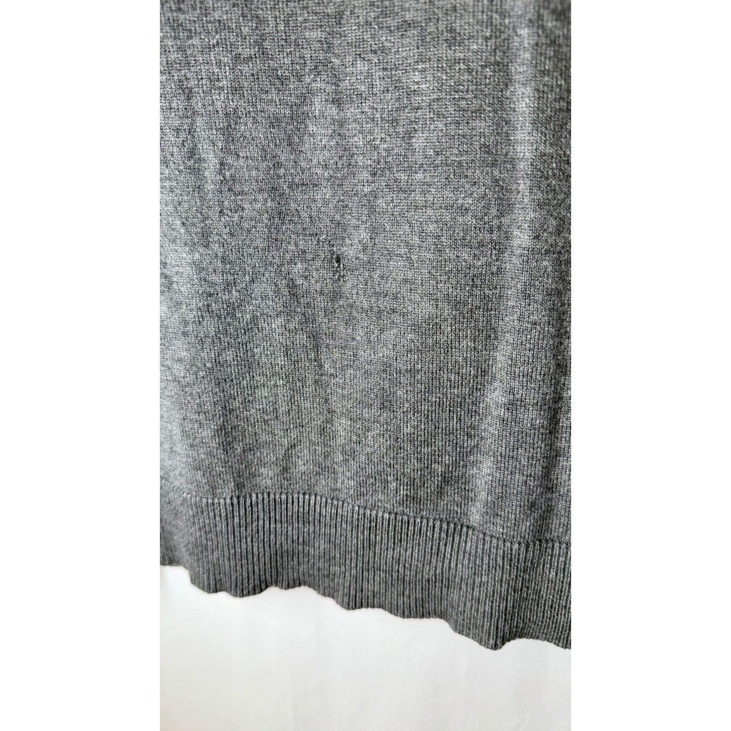 Calvin Klein Womens Turtleneck Grey Sweater Long sleeve M Gold Buttons
