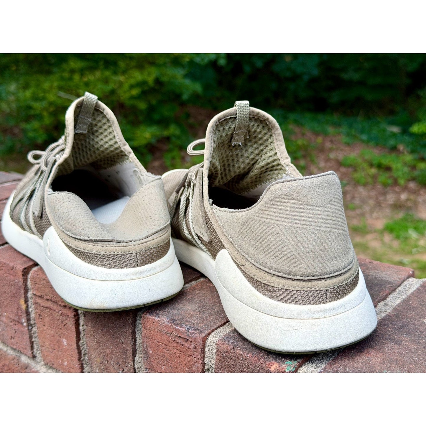OluKai Holo Men’s Size 12 Hunter Green Mesh Sneakers Drop-In Heel Casual Shoes