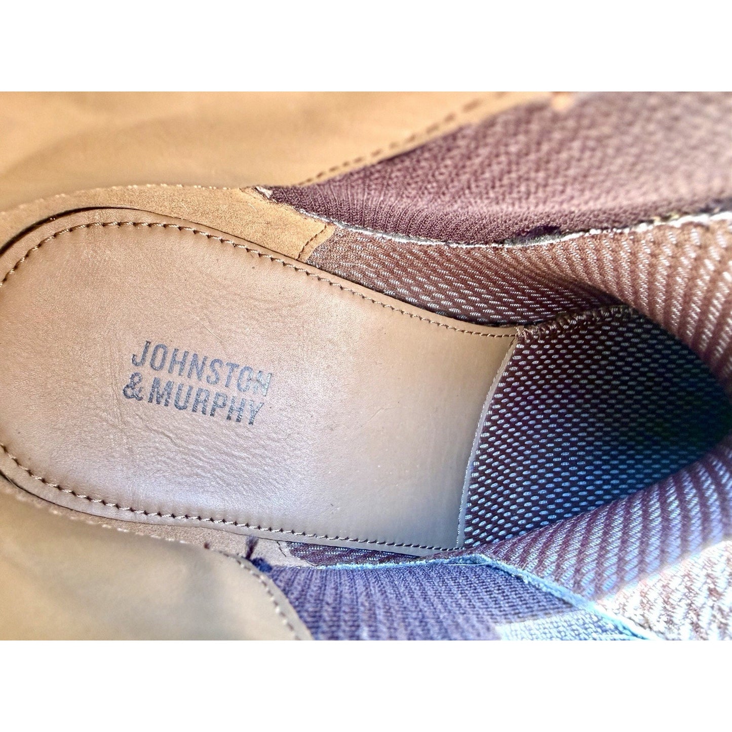 Johnston & Murphy Barrett Chelsea Boots Tan Oiled Suede TRUFOAM Men’s Size 10.5M