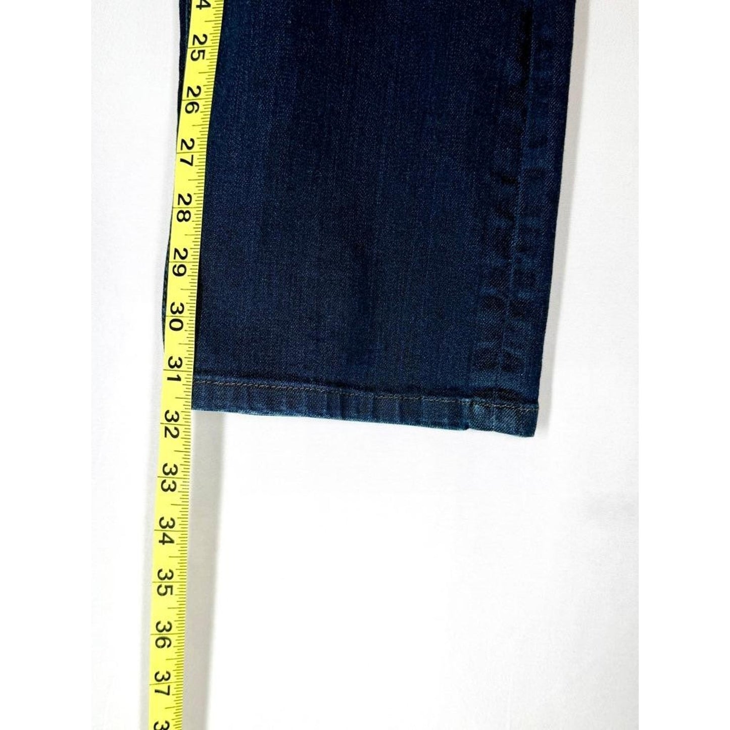 Armani Exchange Mens 36 Jeans Blue Denim Straight Leg Zipper Pockets Stretch