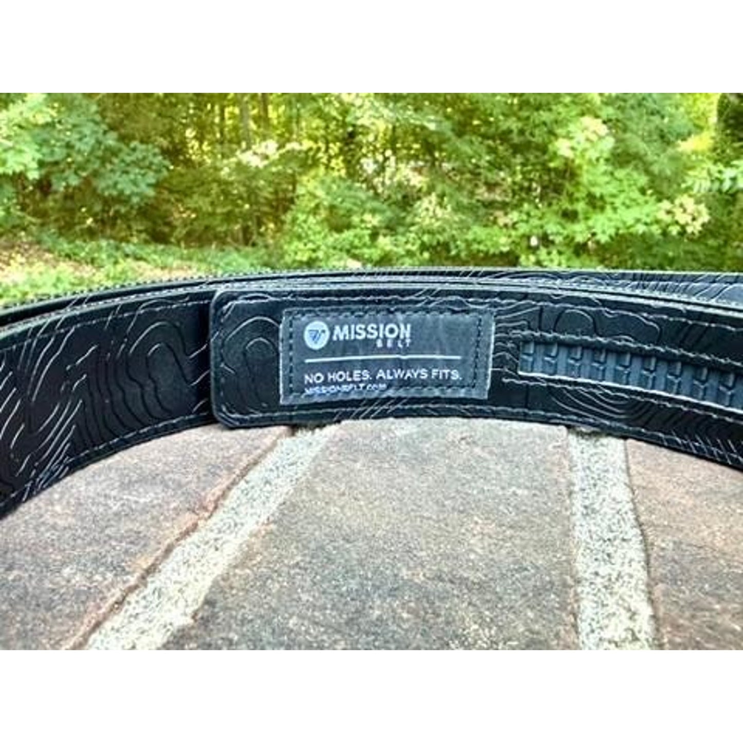 NWT Mission Belt Swat Black Nylon Ratchet Belt Mens XXL 40mm No Holes Adjustable