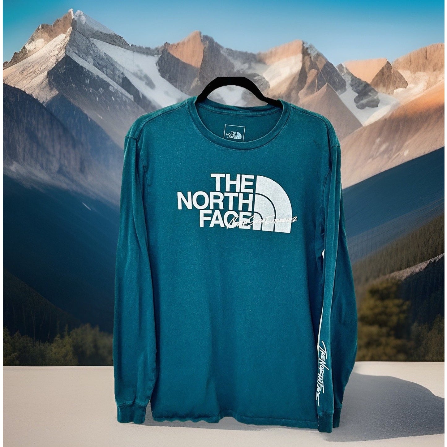 The North Face Green Long Sleeve Men’s Shirt - Size Medium