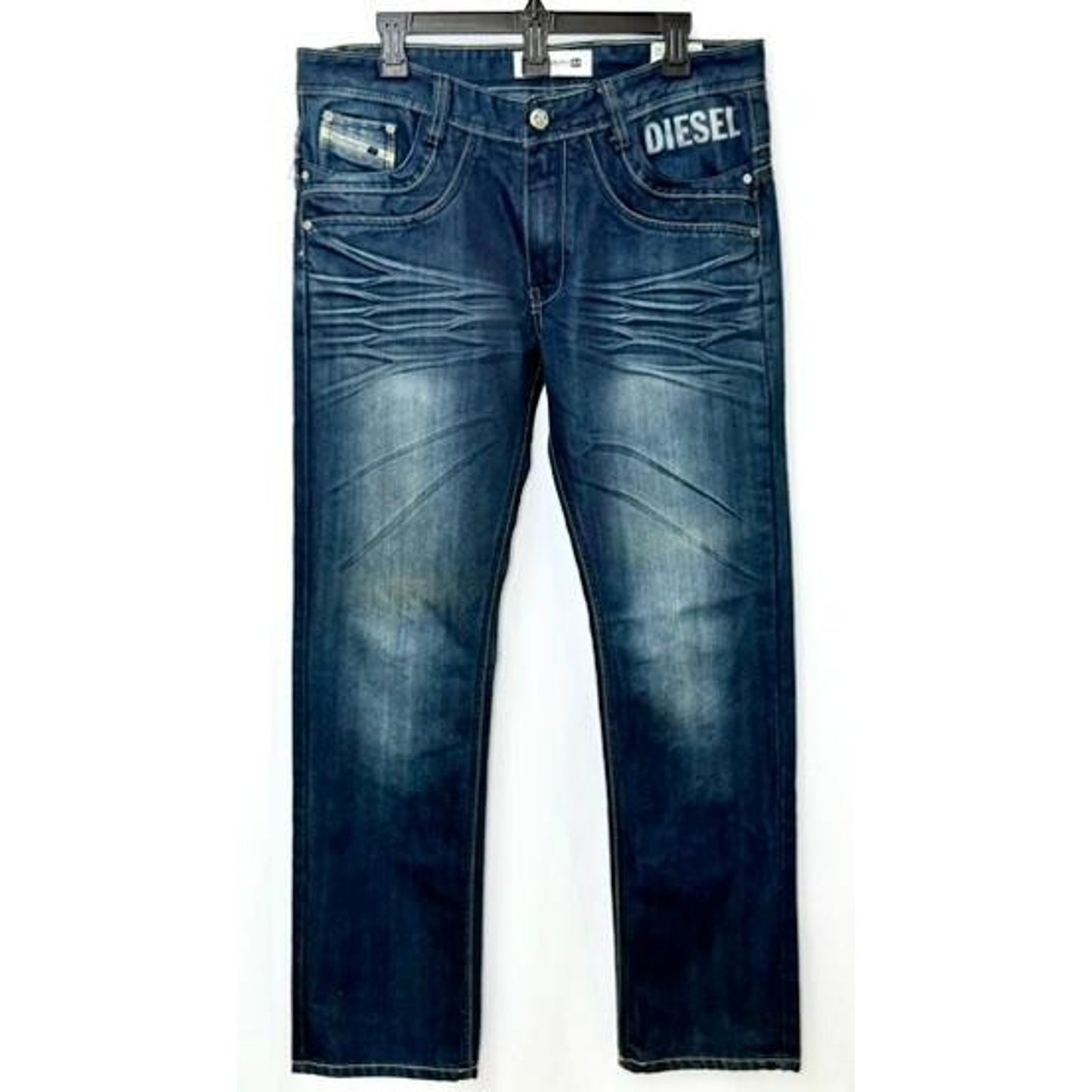 Diesel Viker-AD Blue Eyecons 2010/8 Edition Jeans Mens 34x32 Wash 0088Z Straight