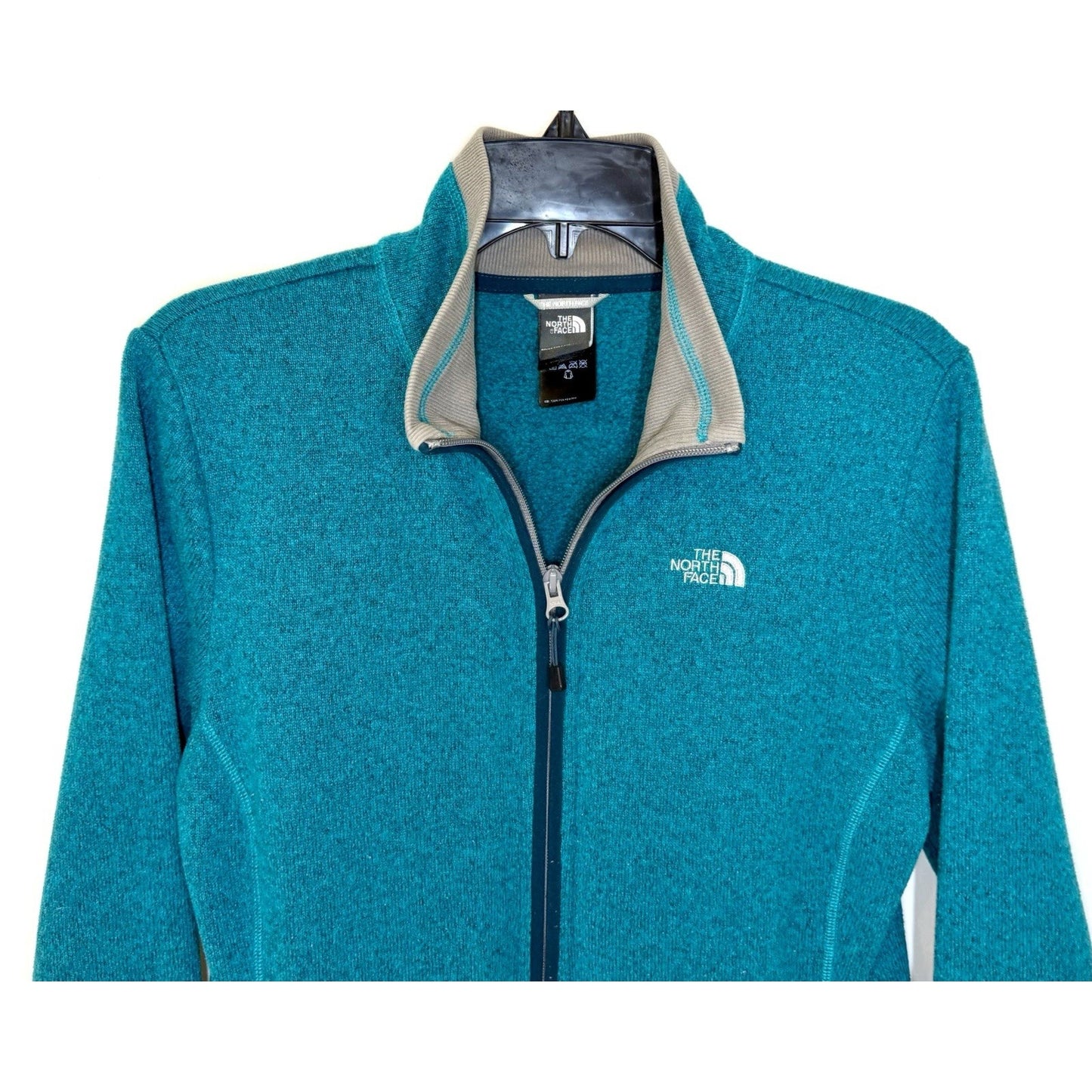 The North Face Women's Full Zip Fleece Jacket - Green - Size Large