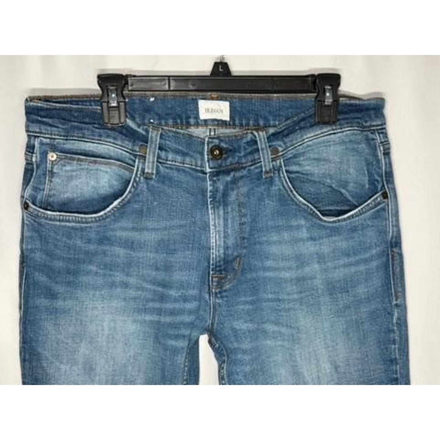 Hudson Blake Slim Straight Jeans Mens Size 36 Blue Denim Stretch Pants