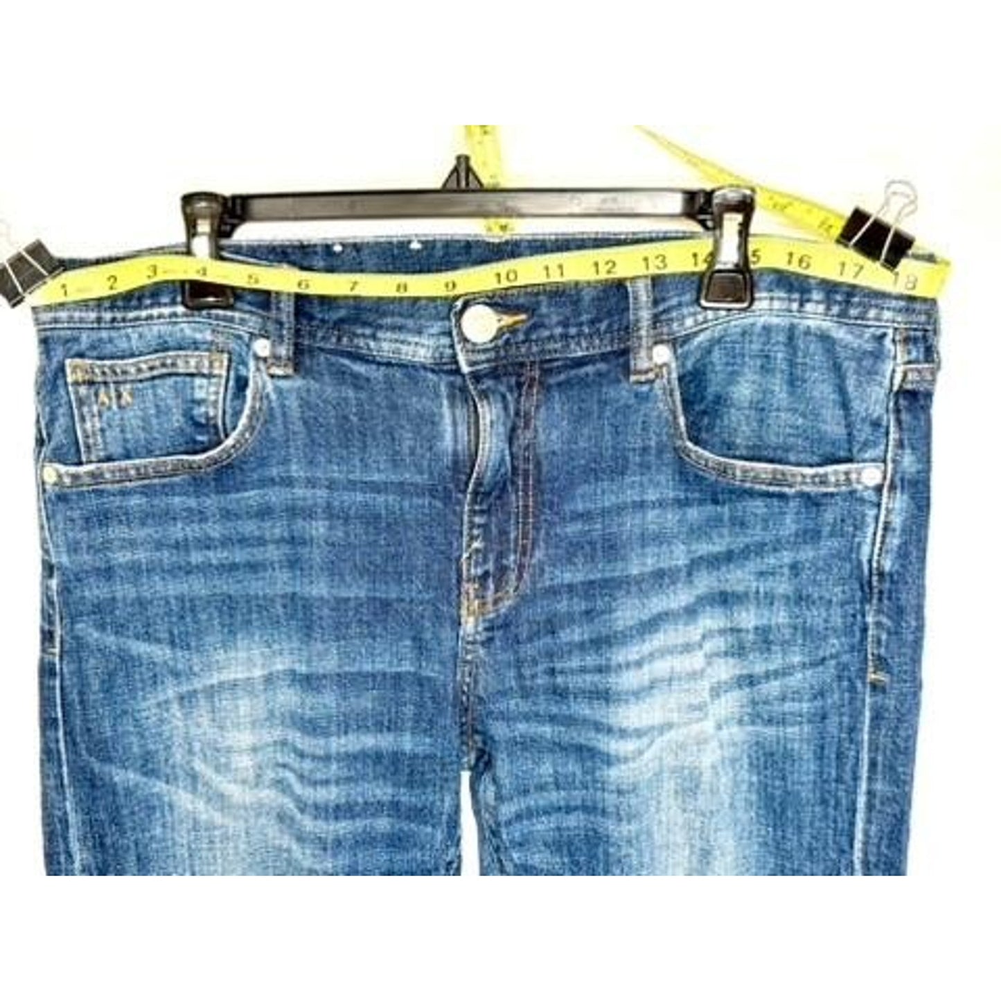 Armani Exchange J13 Slim Fit Jeans Mens Size 36 Blue Denim Pants
