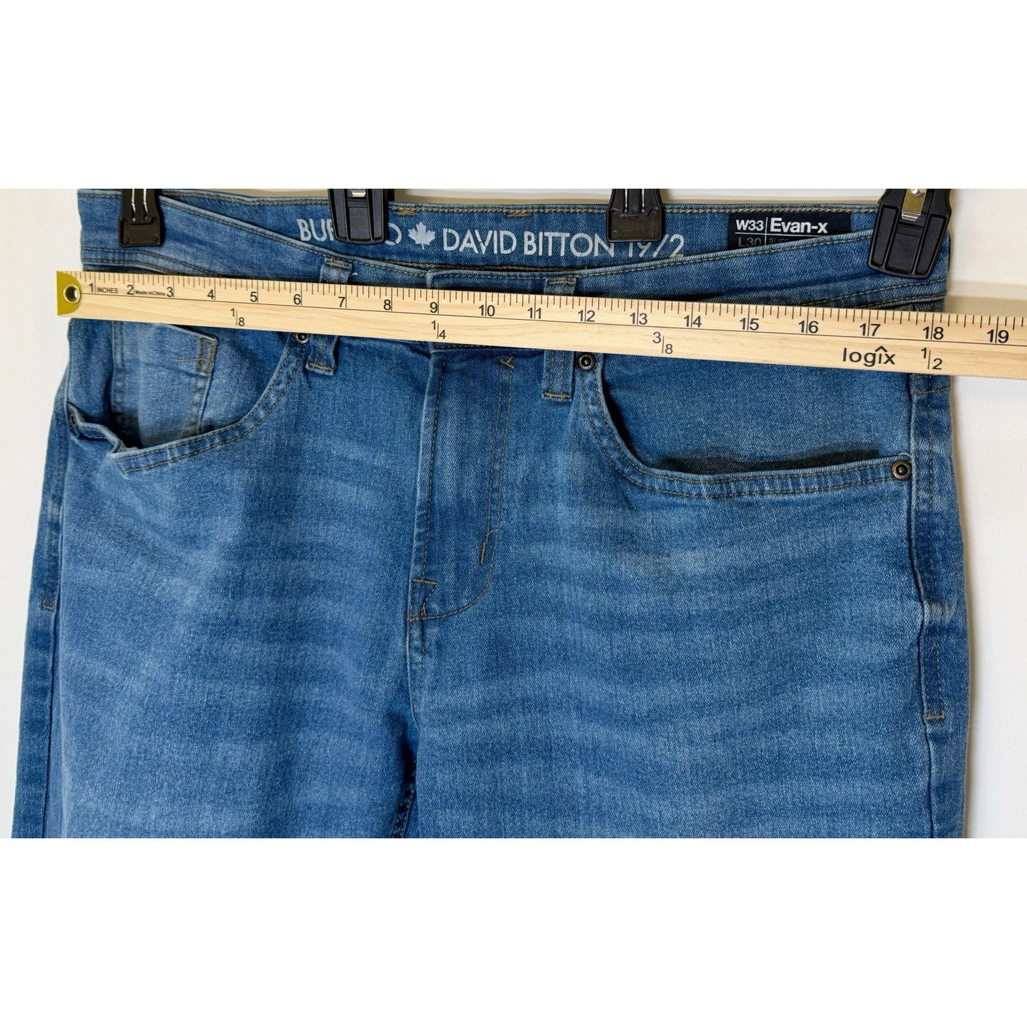 Buffalo David Bitton Men’s Slim Straight Stretch Evan-X Size 33x30 Jeans/Denim