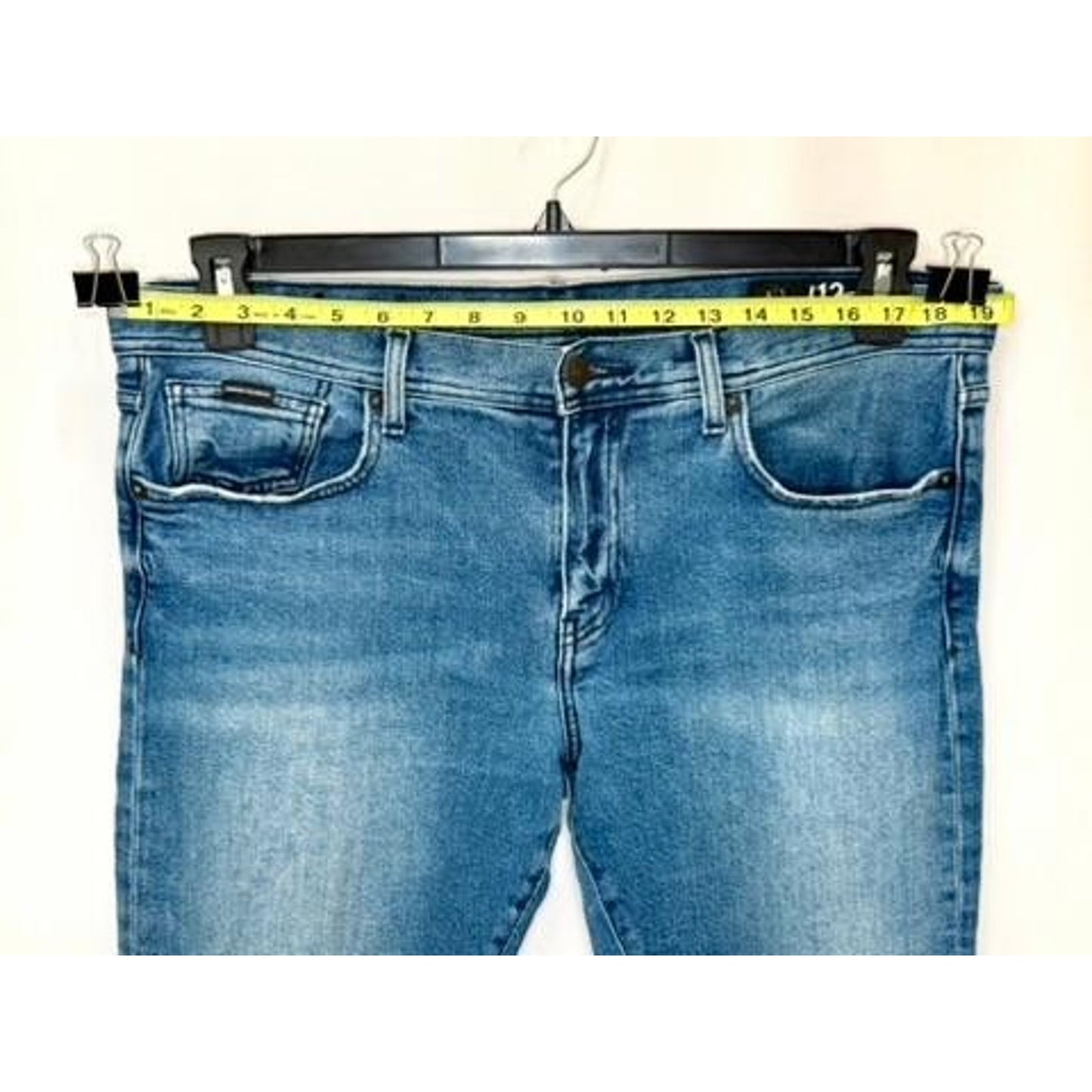 Armani Exchange J13 Slim Fit Jeans Mens Size 36 Blue Denim Light Wash