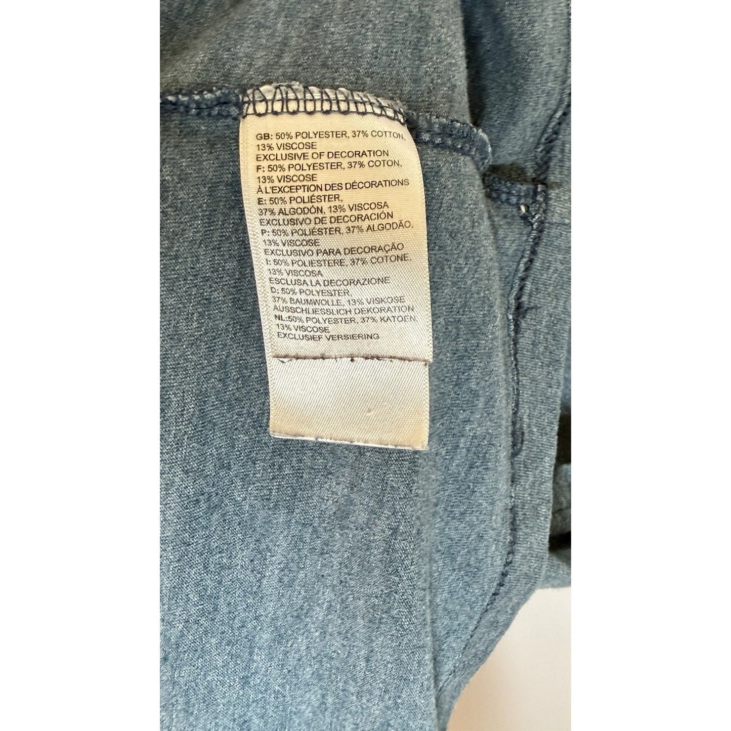 The North Face Mens Logo Heather Gray/Blue T Shirt Medium