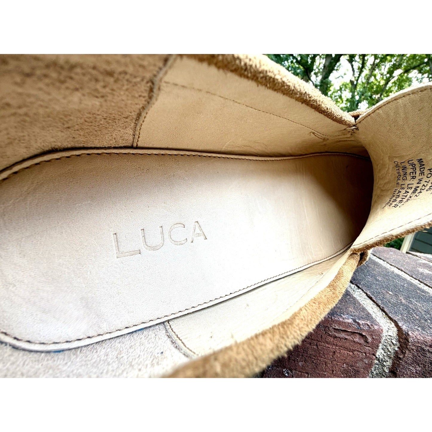 LUCA Drift Penny Loafer Suede Crepe Sole Men’s Size 12 Honey Tan Worn Once