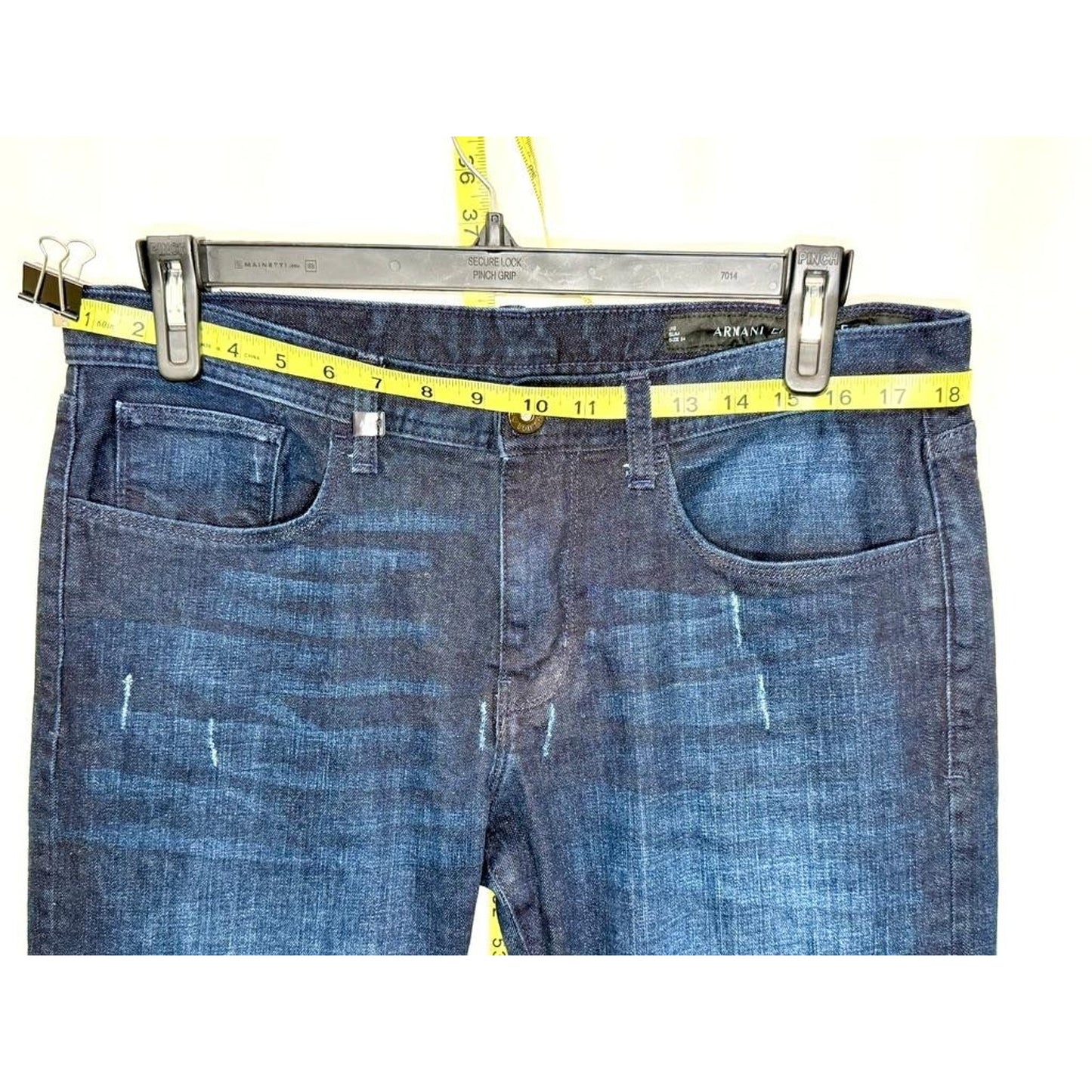 Armani Exchange J13 Slim Jeans Mens Size 34 Dark Wash Blue Denim