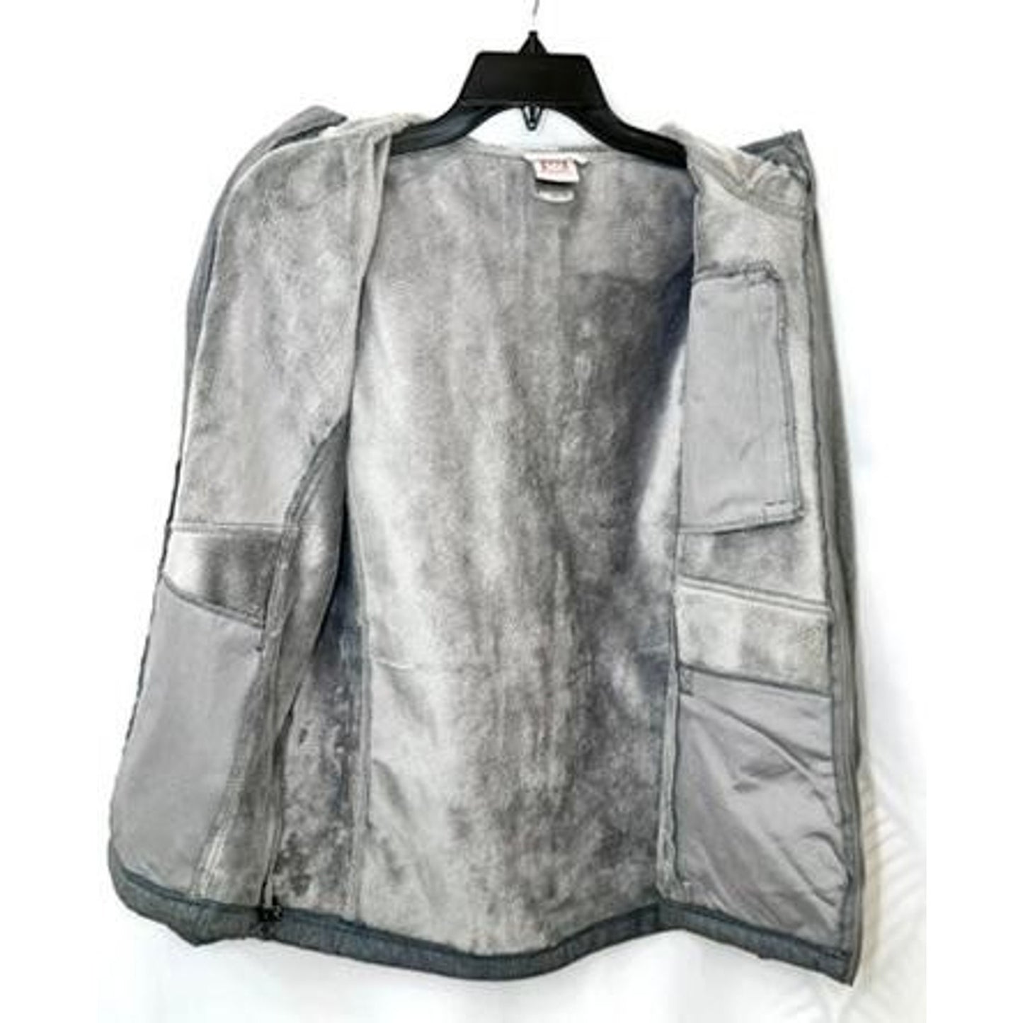 Avalanche Outdoor Supply Co Womens Medium Gray Softshell Hooded Jacket Fleece