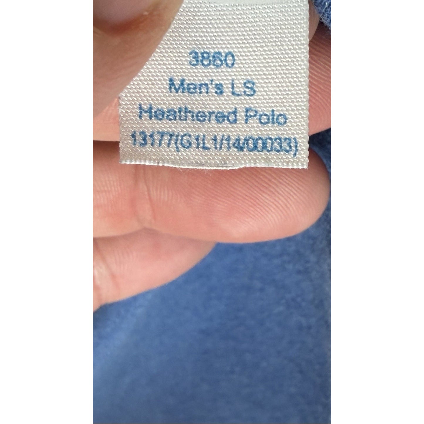 Southern Tide The Skipjack Long Sleeve Men’s Blue Polo Size Large 40