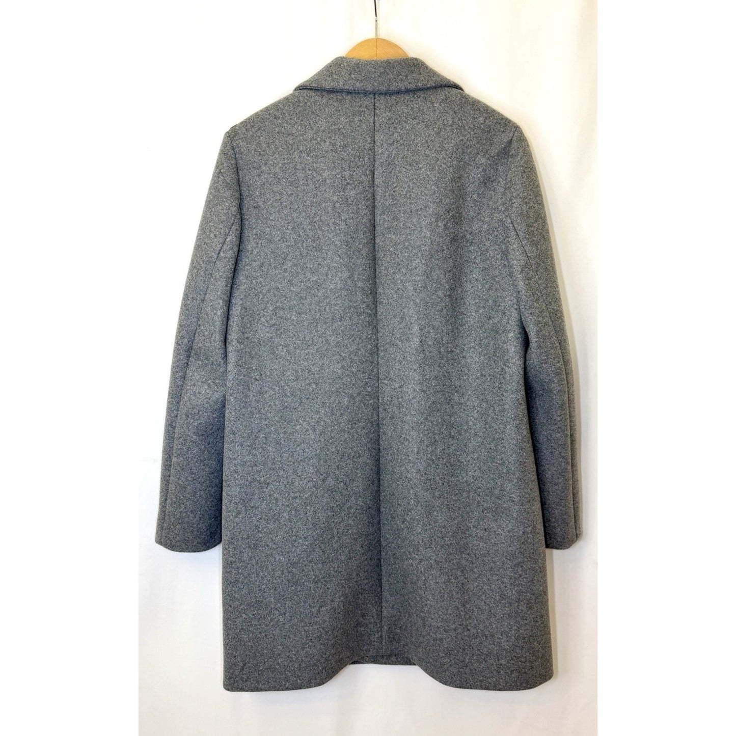 Calvin Klein Gray Double Breasted Mid-Length Pea Coat Women Long Sleeve Size M