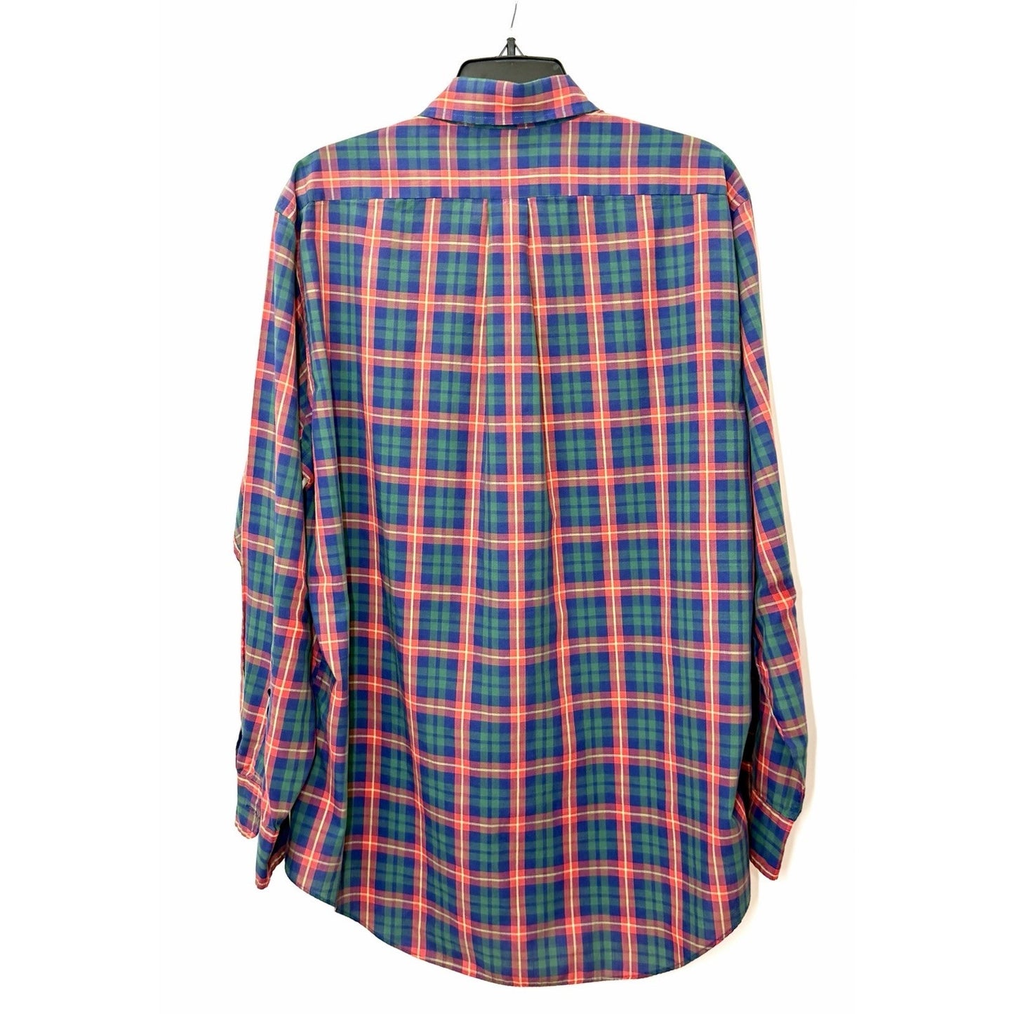 Vintage 90s Chaps Ralph Lauren Shirt Mens Large Red Green Plaid Button Down