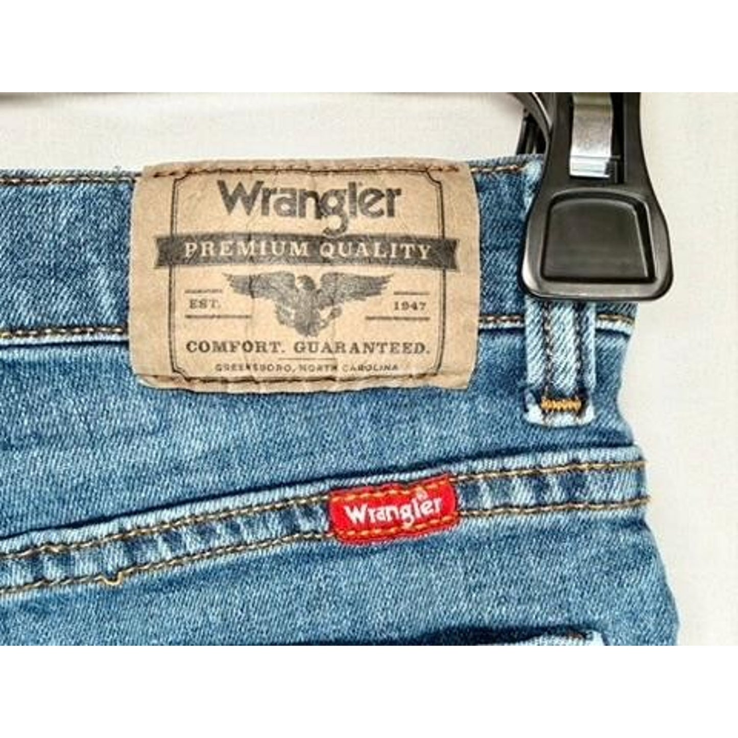 Wrangler Boys Jeans Size 8 Slim Classic Straight Leg Blue Denim Stretch Pants