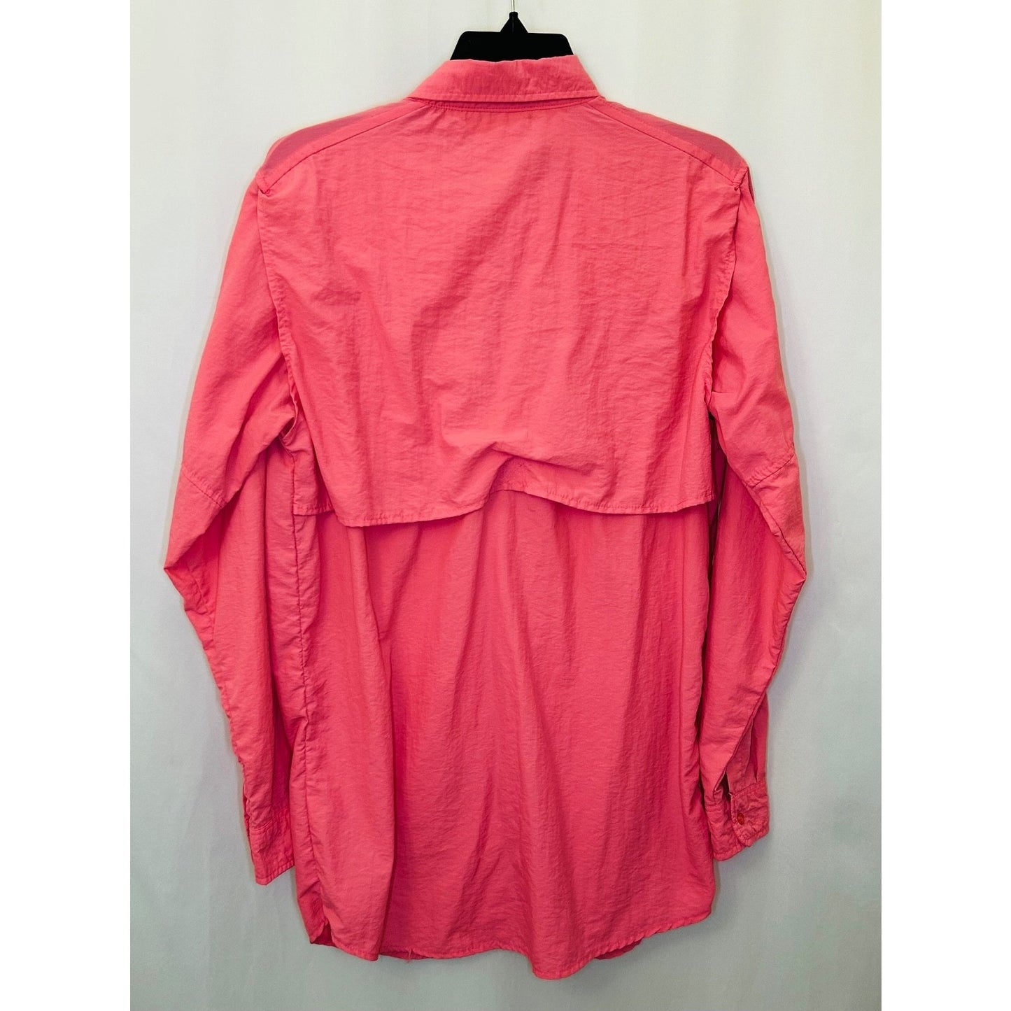 Spicy Tuna Hot Pink Fishing Shirt Mens Medium Nylon Outdoors Summer Short Sleeve