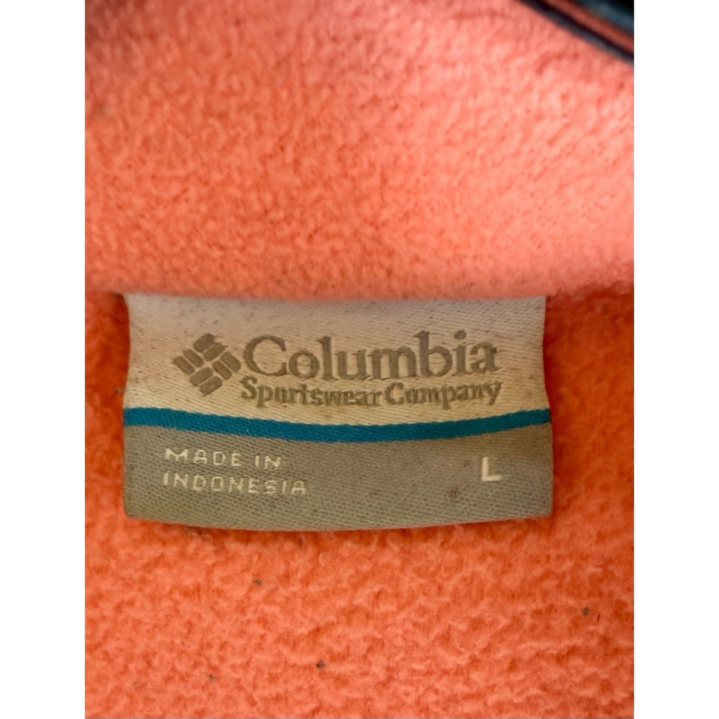Columbia Jacket, Women's Size Large, Pink, Full Zip, Pocket on arm