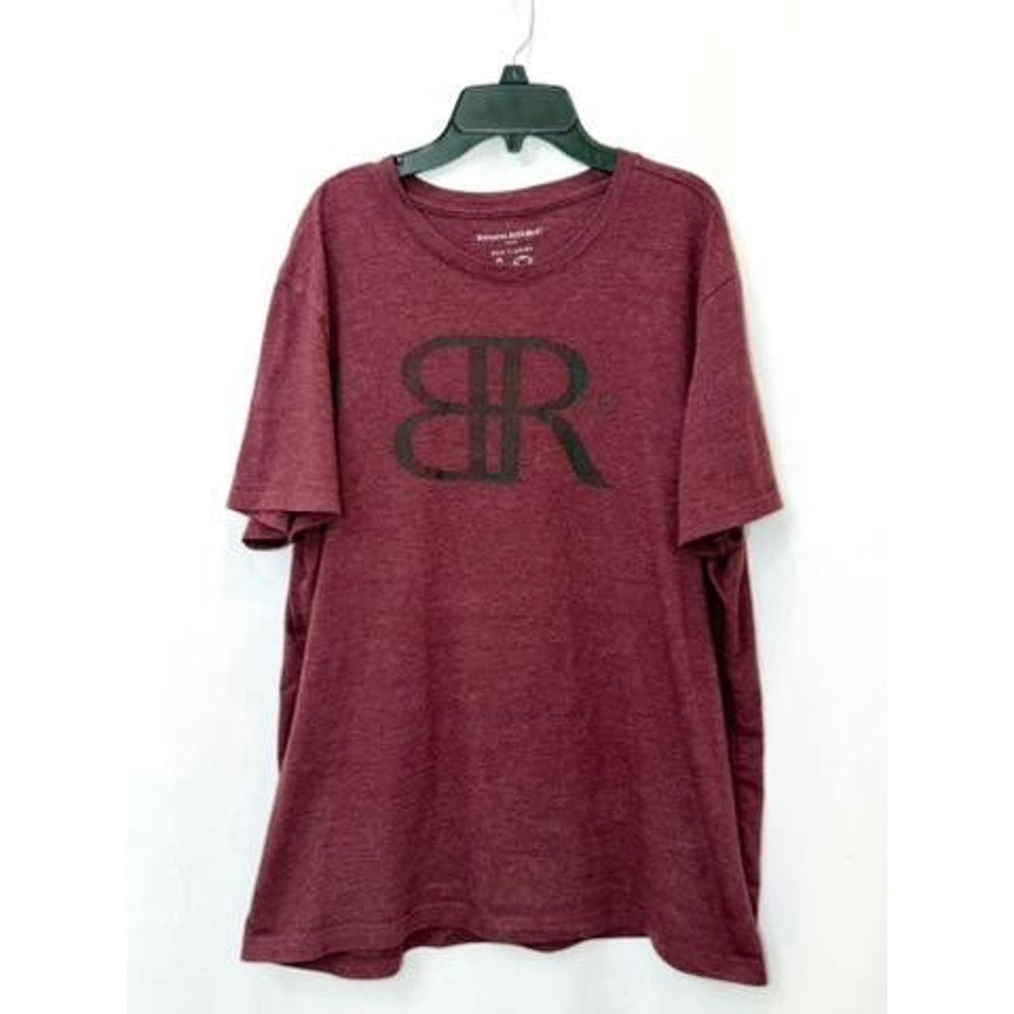 Banana Republic Eco T-Shirt Mens XL Burgundy Heather BR Logo Graphic Tee