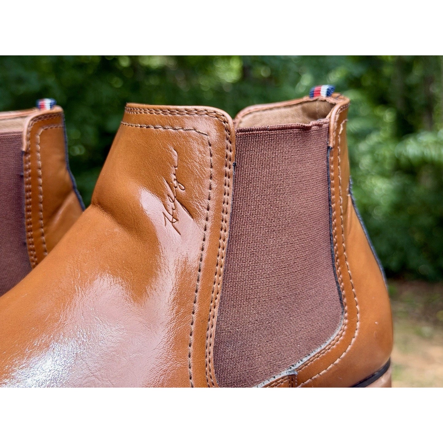 Tommy Hilfiger Men’s Chelsea Boots Tan Brown Leather Ankle Dress Shoes Size 11.5