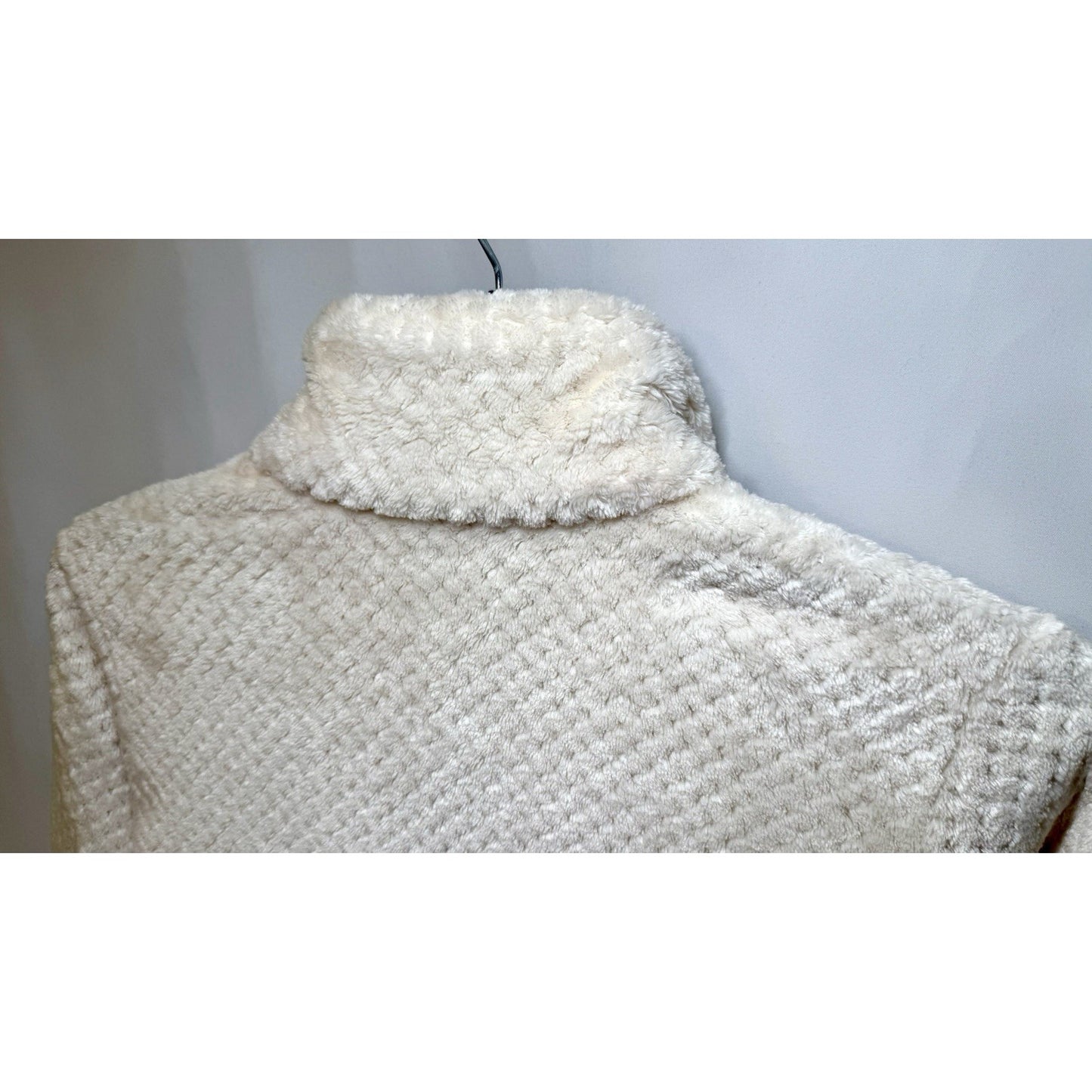 Women's Ivory Cream Soft Columbia Beech Forest Full Zip Fleece Jacket Size M