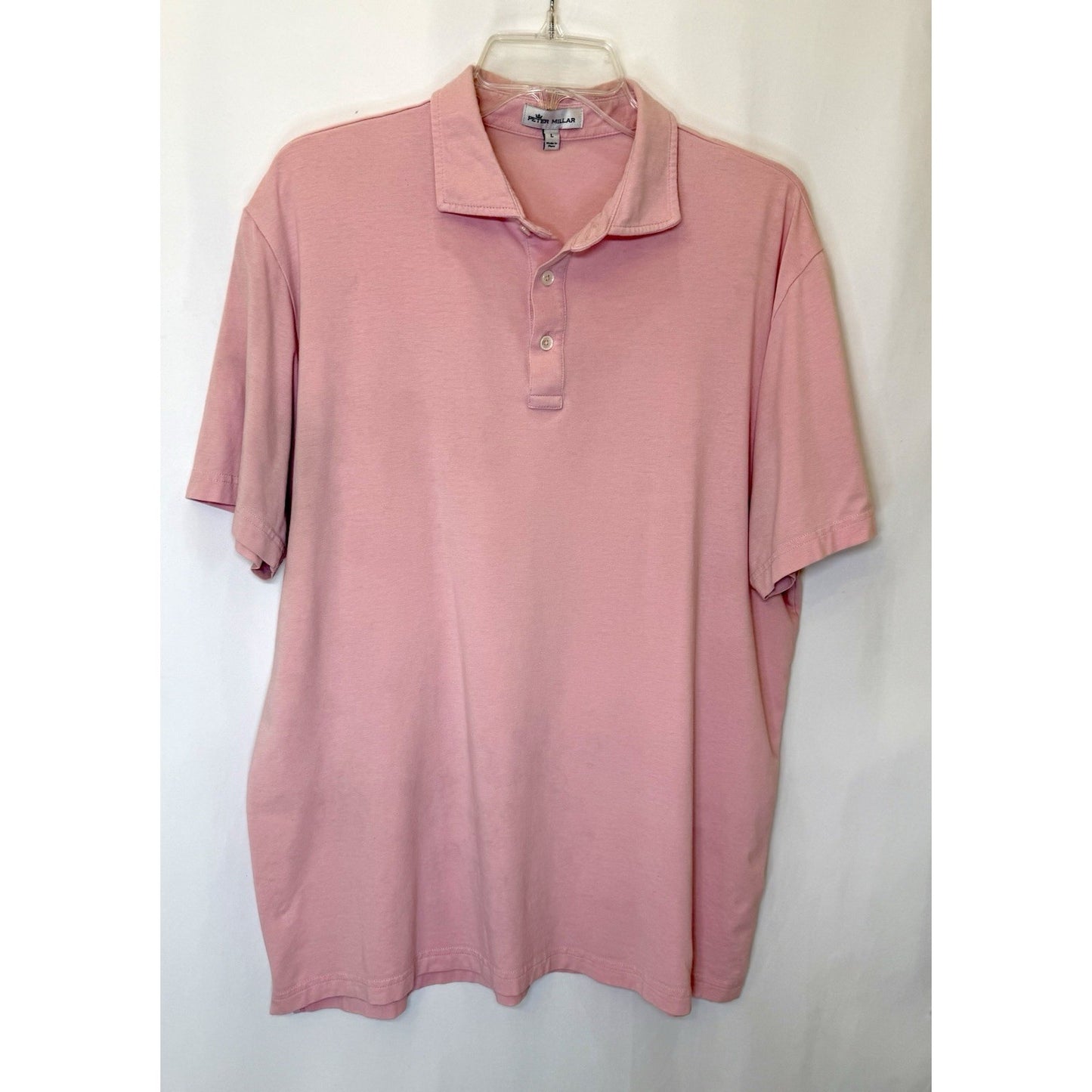 Peter Millar Summer Comfort Golf Polo Shirt - Pink - Large