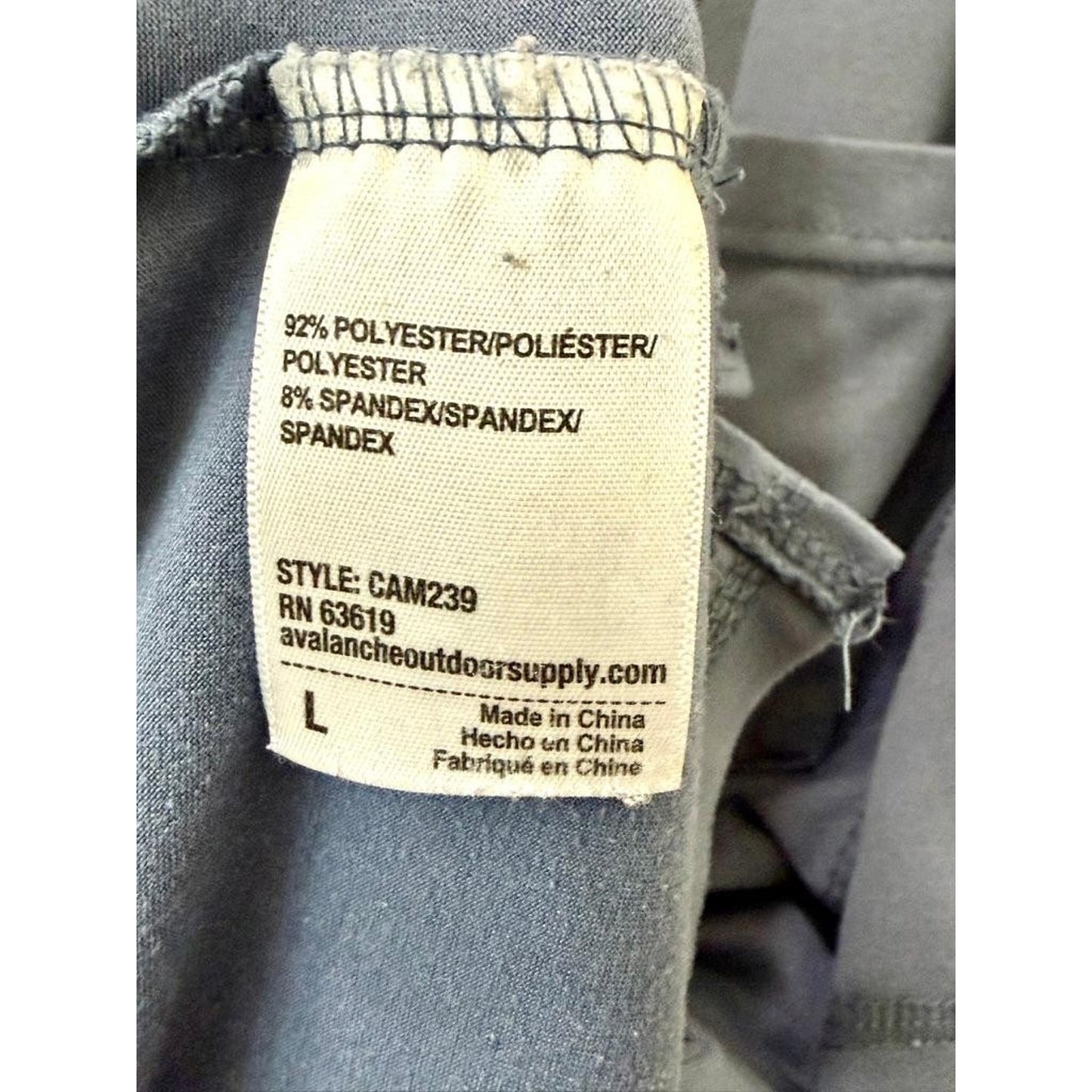 Avalanche Outdoor Supply Co Mens Large Blue Pocket T-Shirt Short Sleeve CAM239