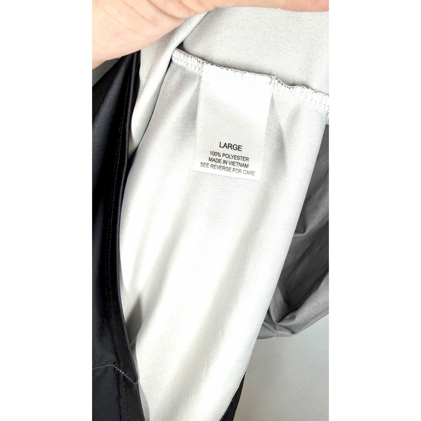 Golf Of America Polo Men’s Large Grey/Black Performance Shirt