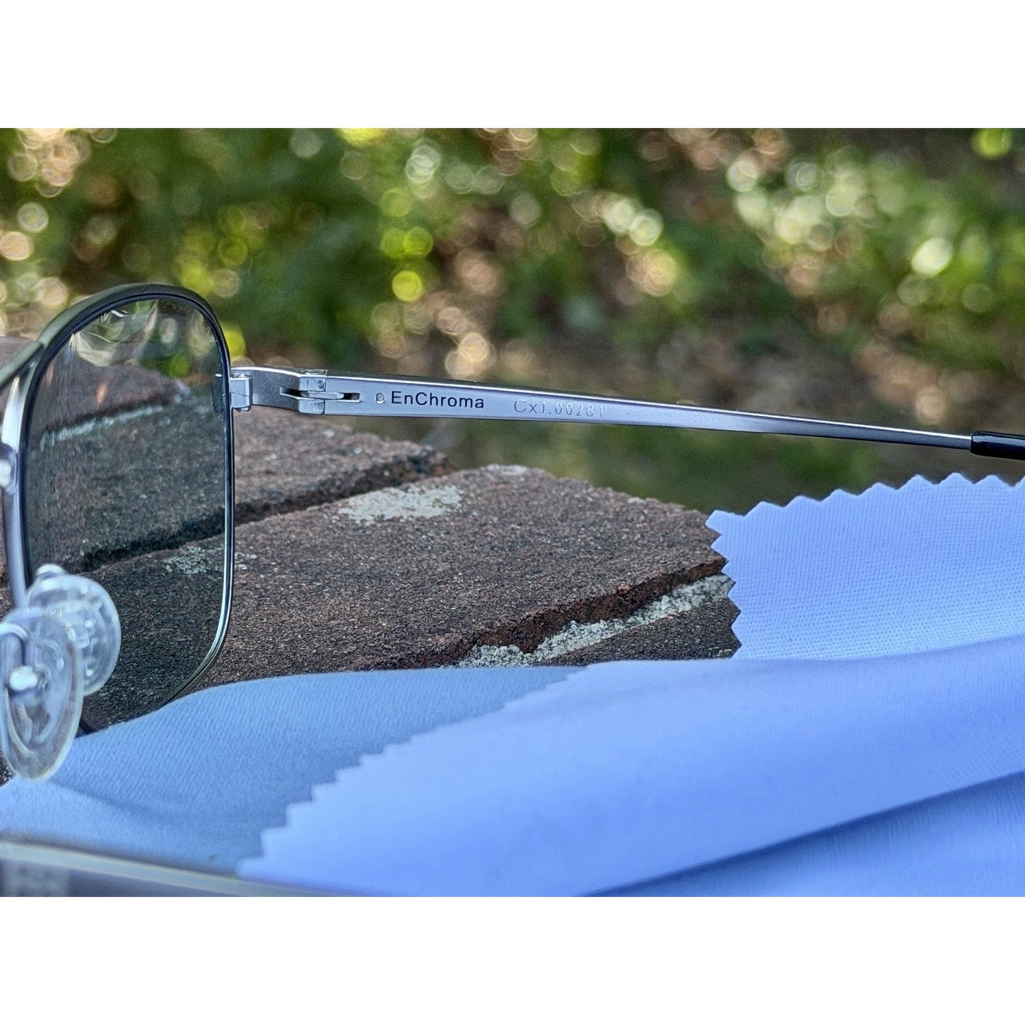 EnChroma Cx1 Indoor Color Blind Glasses Aviator Silver Frame Metal Cx1.00281