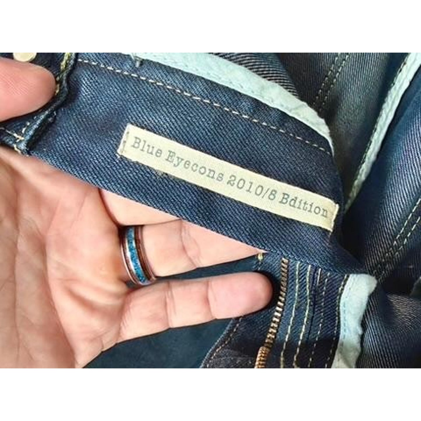 Diesel Viker-AD Blue Eyecons 2010/8 Edition Jeans Mens 34x32 Wash 0088Z Straight