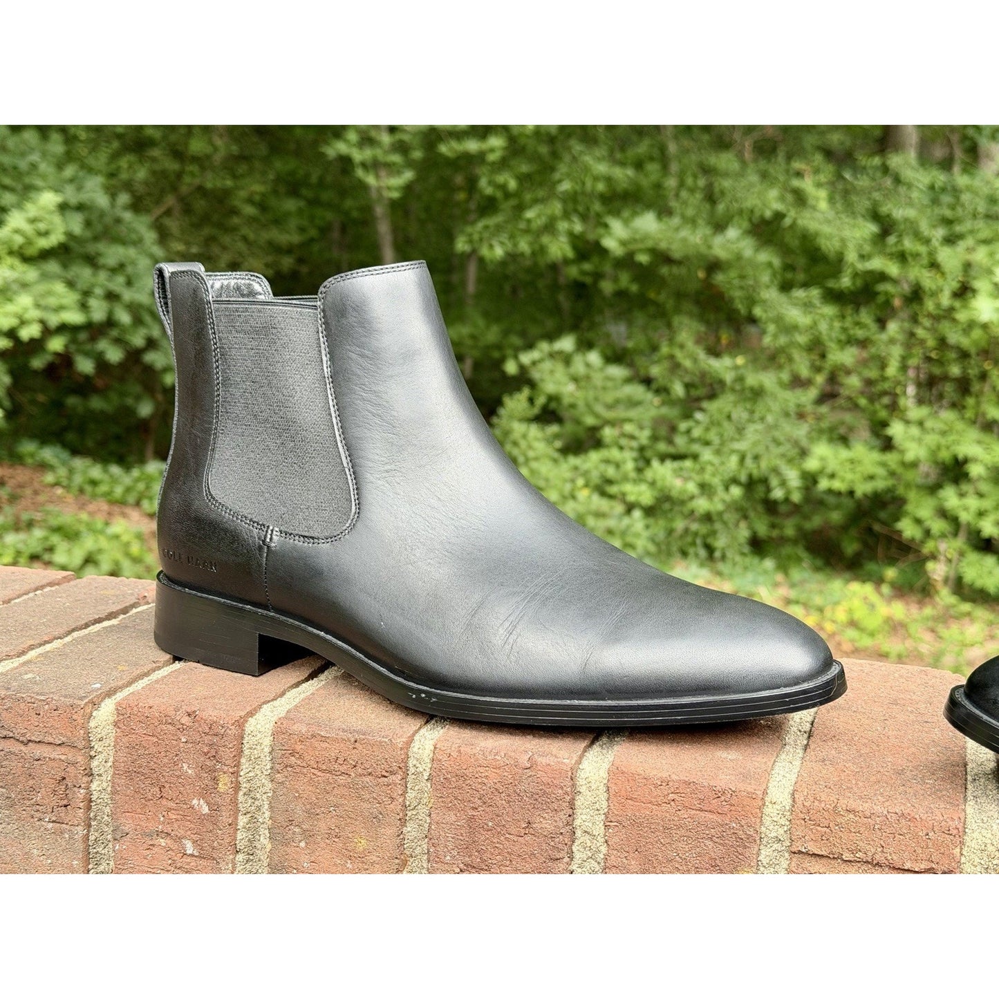 COLE HAAN Hawthorne Men’s Chelsea Boots Black Leather Size 11.5 M NWOT