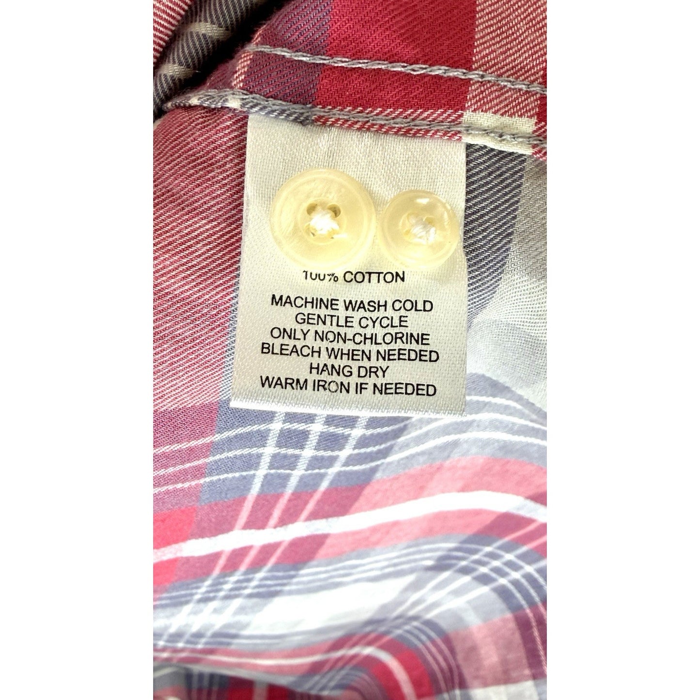 UNTUCKit Slim Fit Shirt Mens Large Button Up Red Plaid Long Sleeve Cotton
