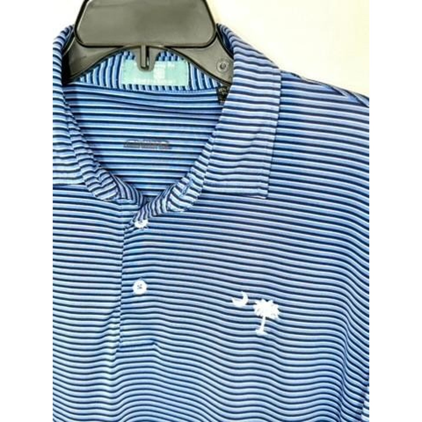 Sonesta Resort Hilton Head Island Polo Shirt Mens Large Blue Striped Golf South