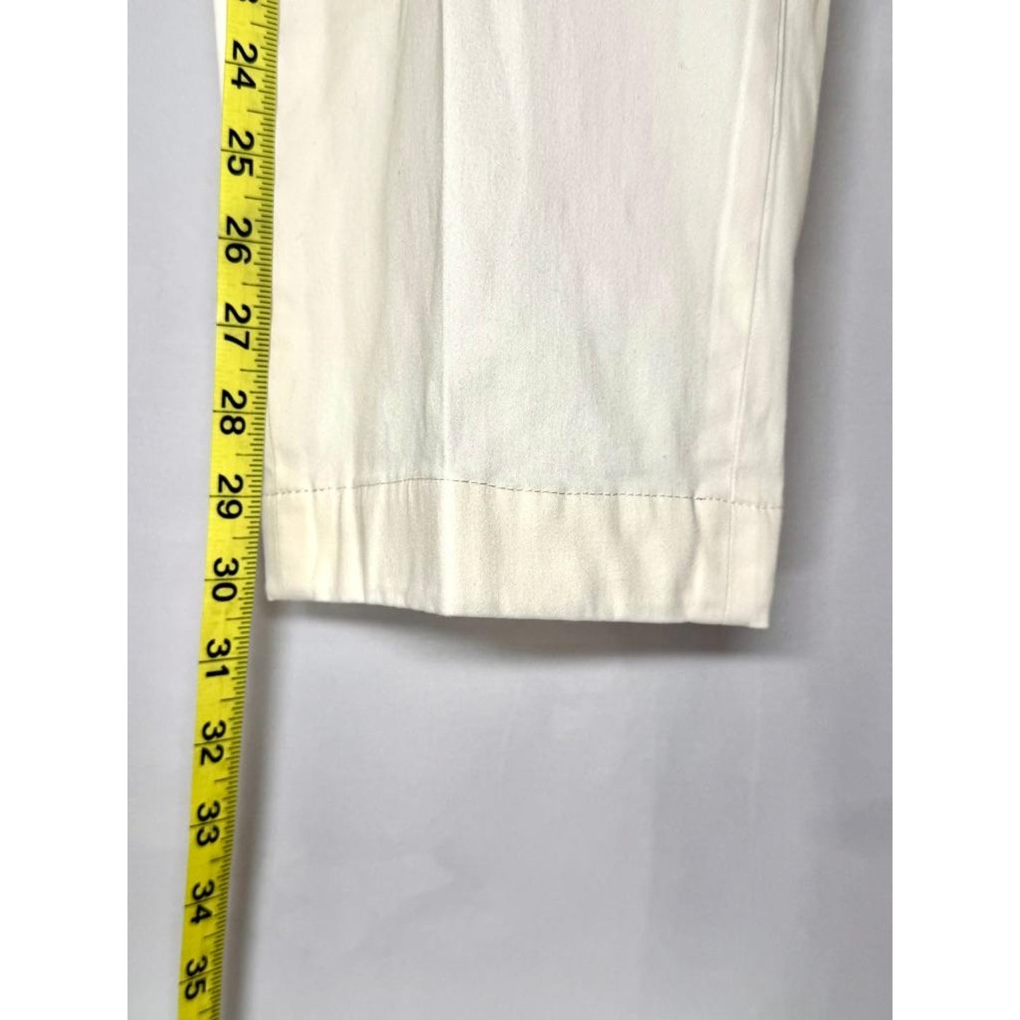 Peter Millar Signature Sateen Pants Mens 36x32 Off White Classic Fit Stretch