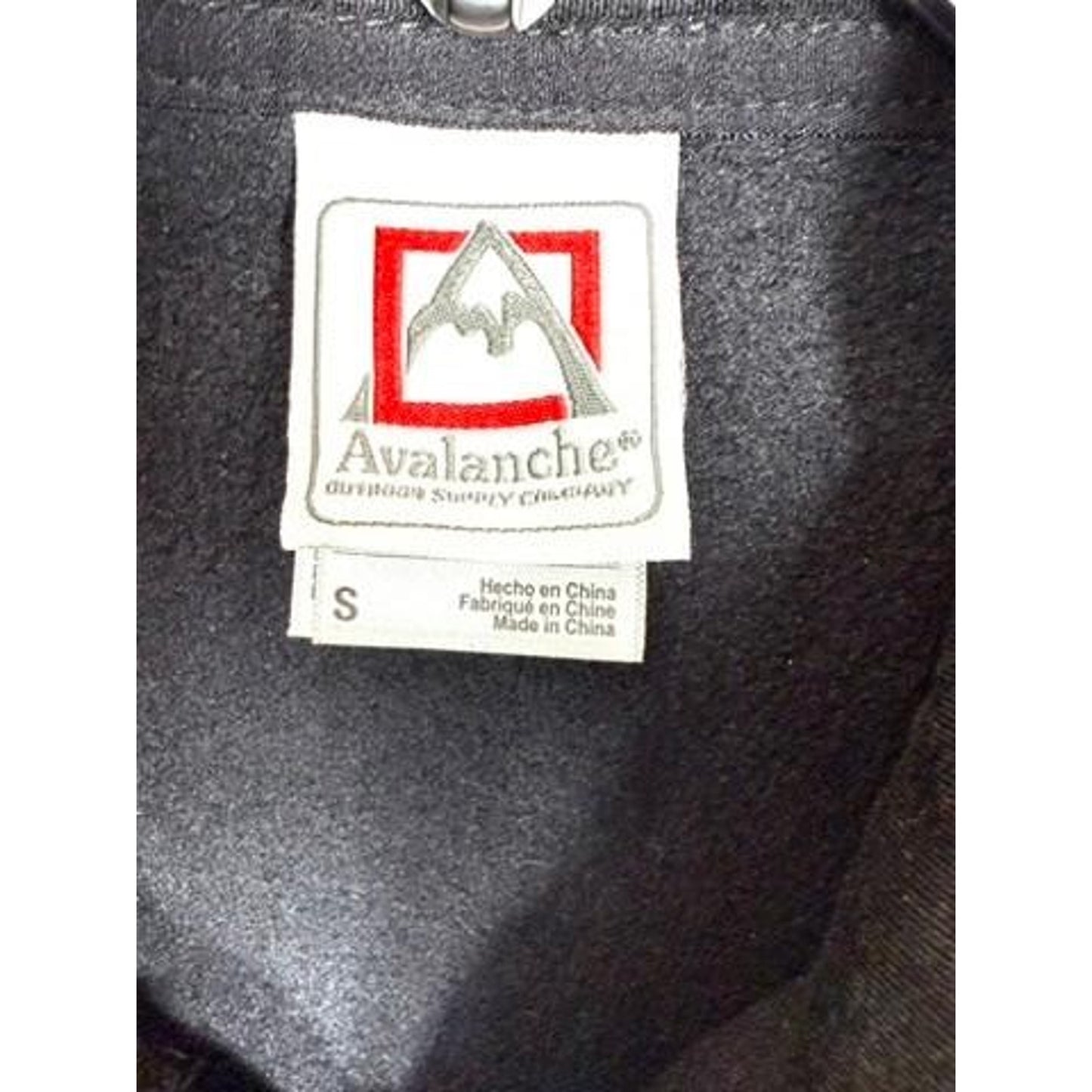 Avalanche Outdoor Supply Co Mens Small Blue Fleece 1/4 Zip Sweater Pullover