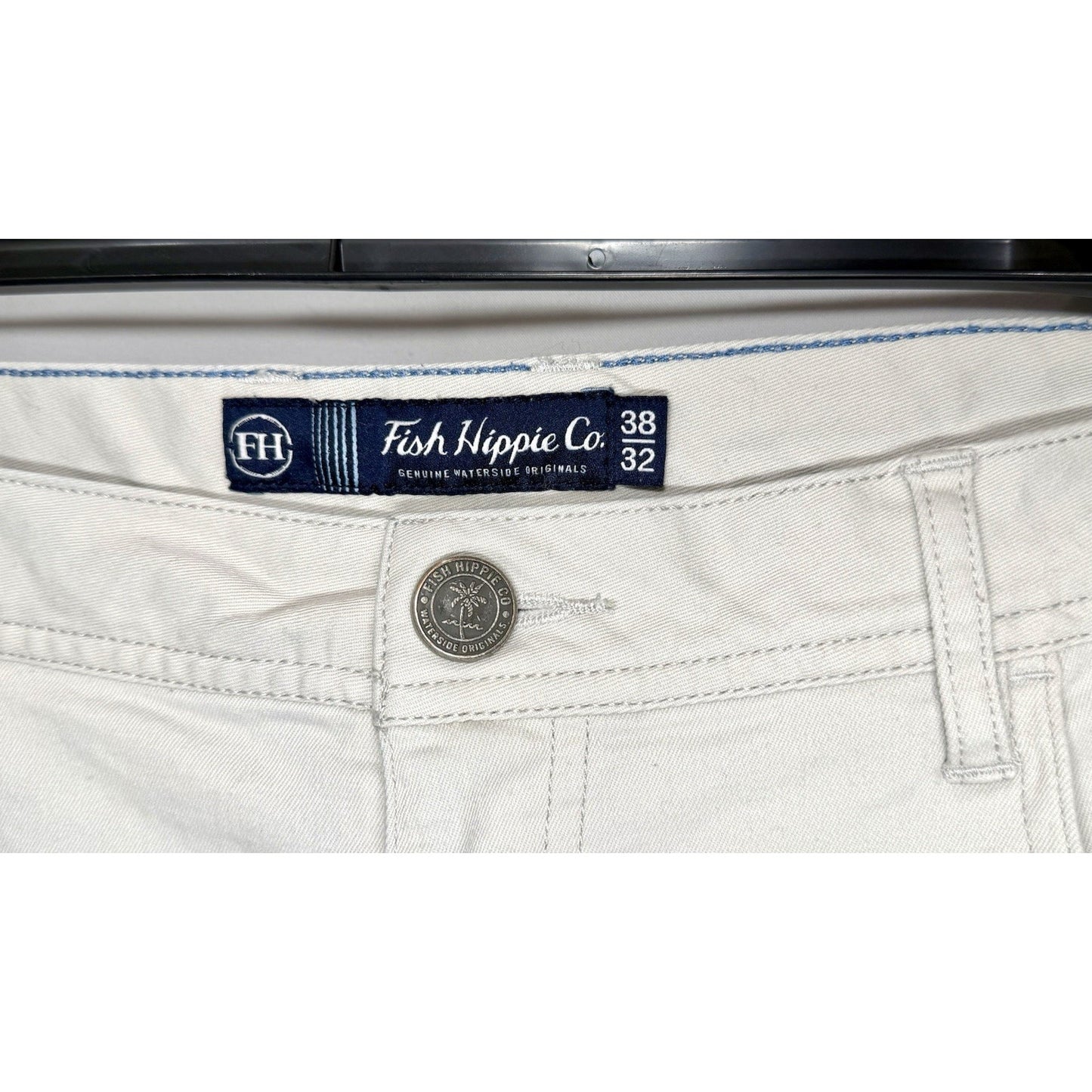 FISH HIPPIE CO. DUNEWALK 5 Pocket Stretch Pants 38x32 W38 L32 Tan / WORN ONCE!!