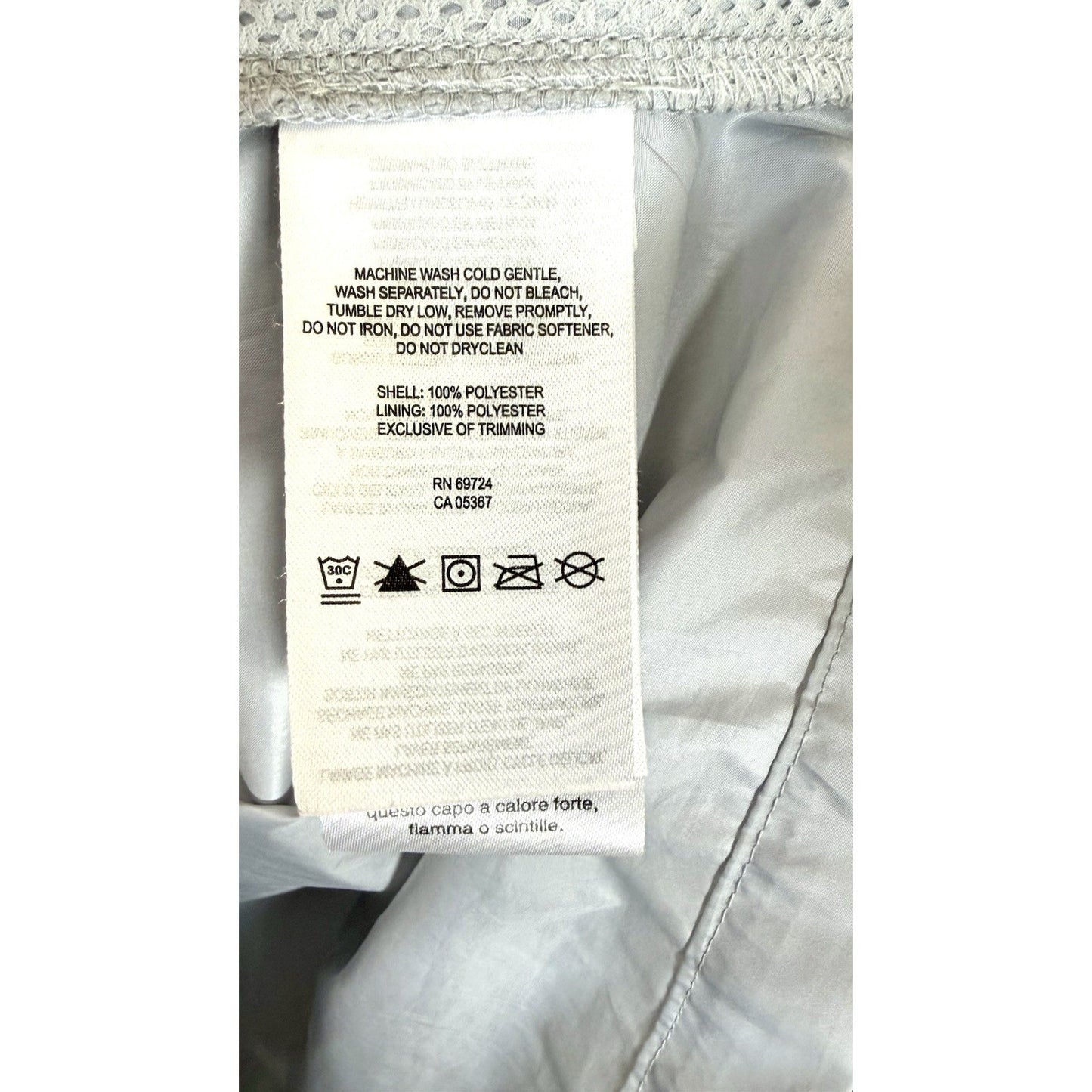 Columbia Terminal Spray PFG Grey Windbreaker Lightweight Jacket Men's Medium