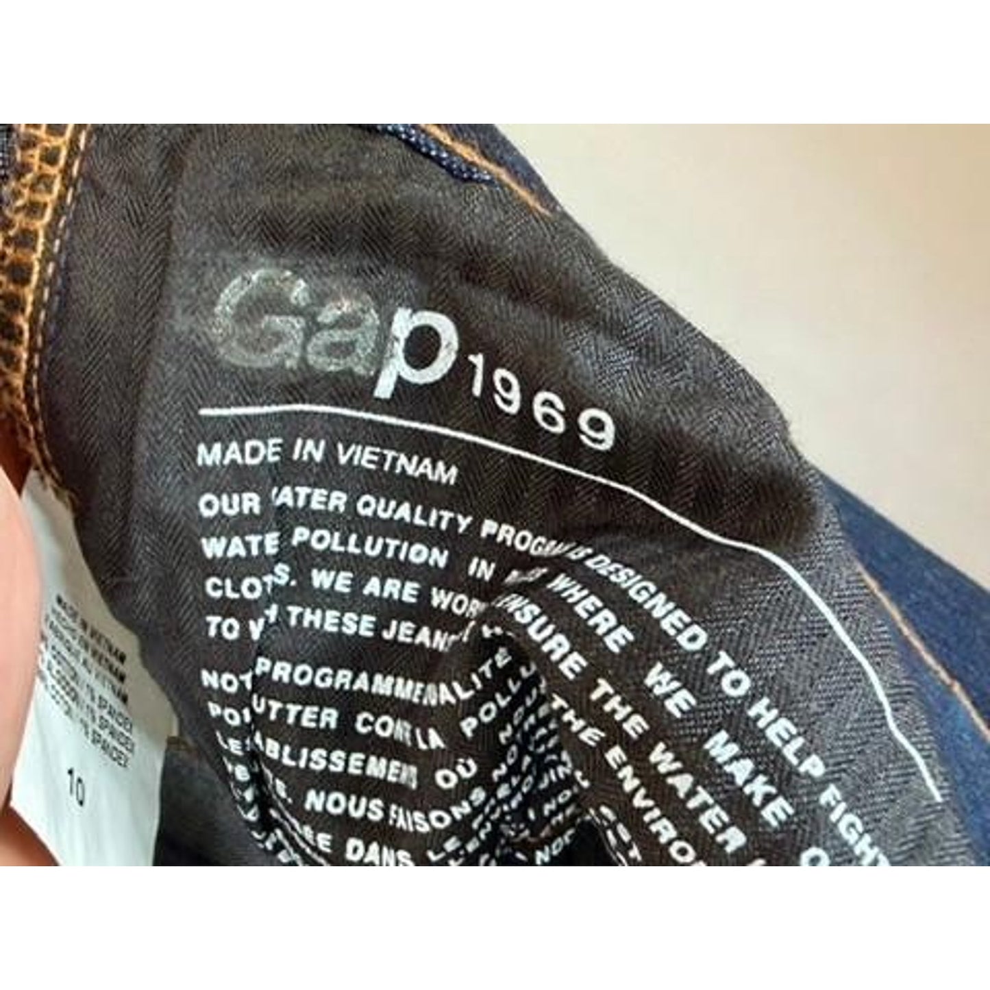 Gap 1969 Bootcut Jeans Womens Size 10 Dark Wash Denim Stretch Blue