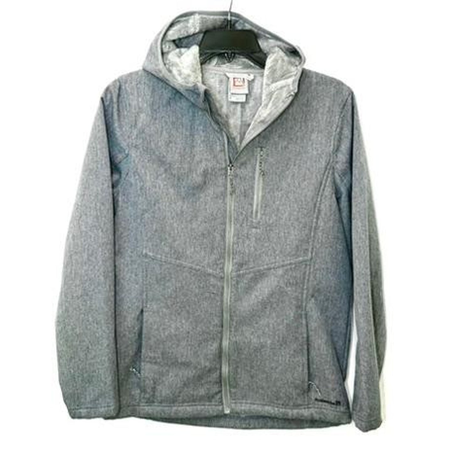 Avalanche Outdoor Supply Co Womens Medium Gray Softshell Hooded Jacket Fleece