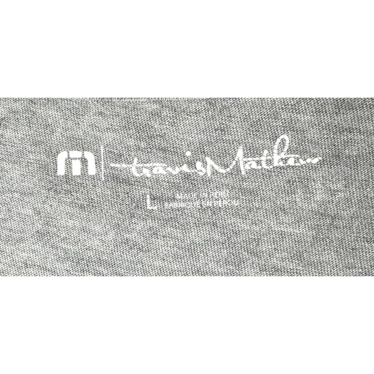 Travis Mathew Shotgun Start T-Shirt Mens Large Gray Pima Cotton Short Sleeve