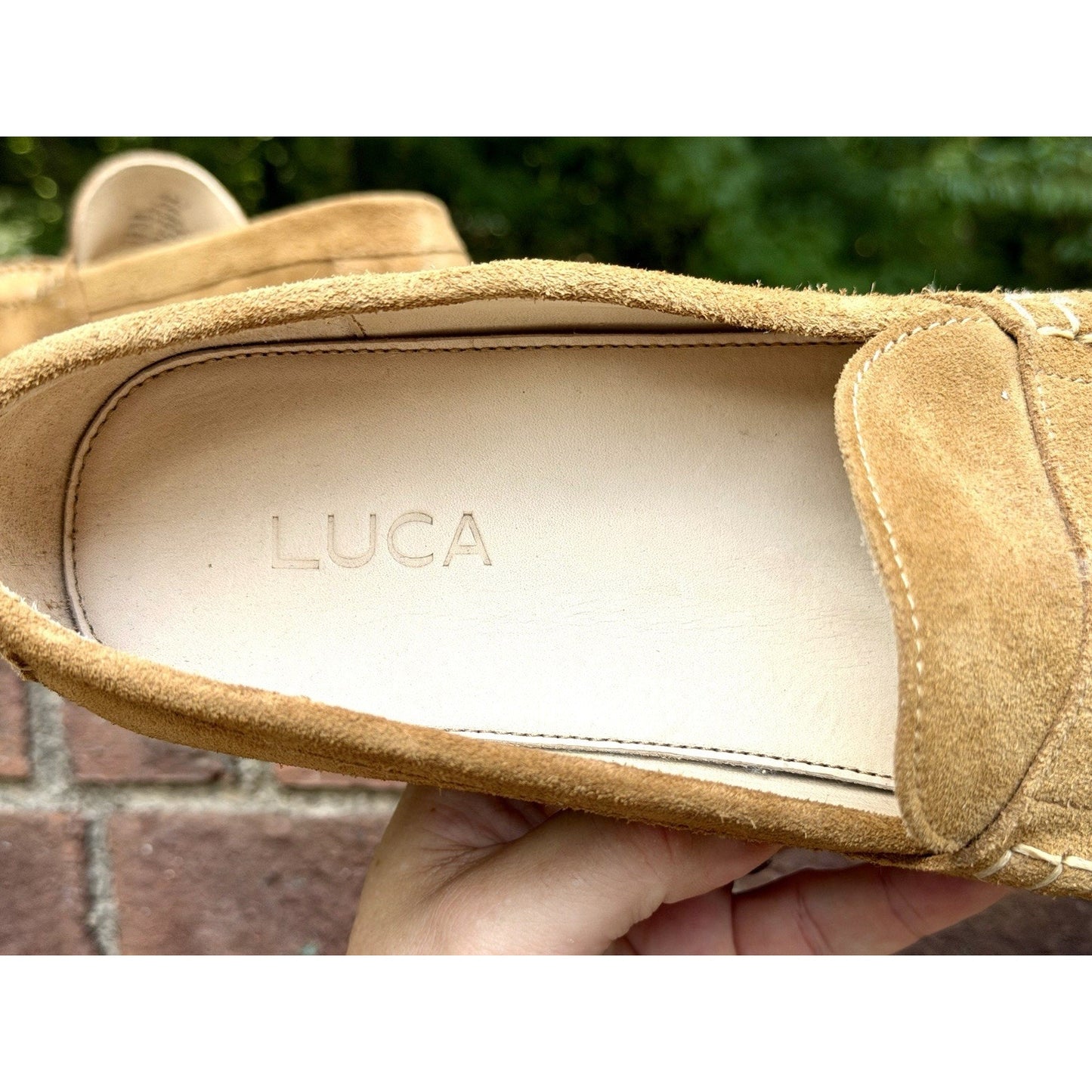 LUCA Drift Penny Loafer Suede Crepe Sole Men’s Size 12 Honey Tan Worn Once