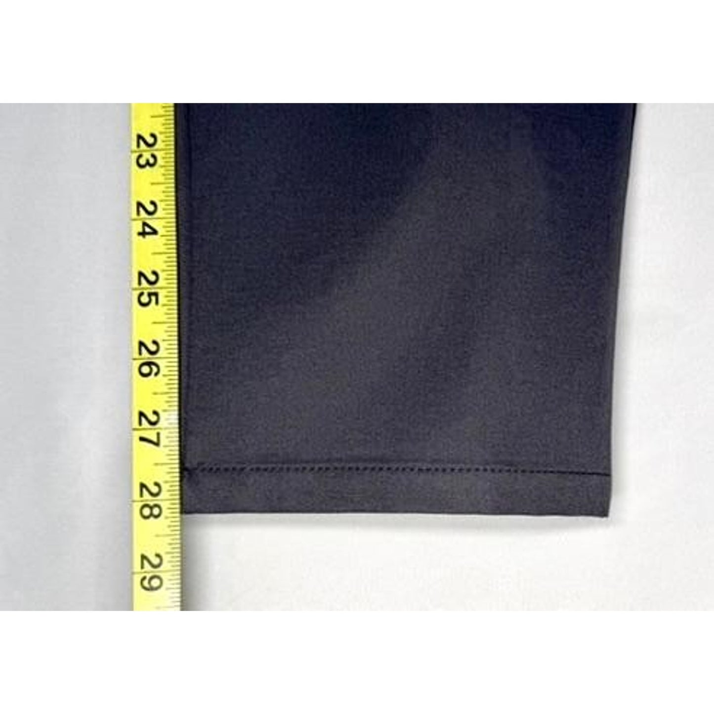 Essyshe Slim Fit Dress Pants Mens 36x28 Dark Gray Flat Front Polyester Trousers