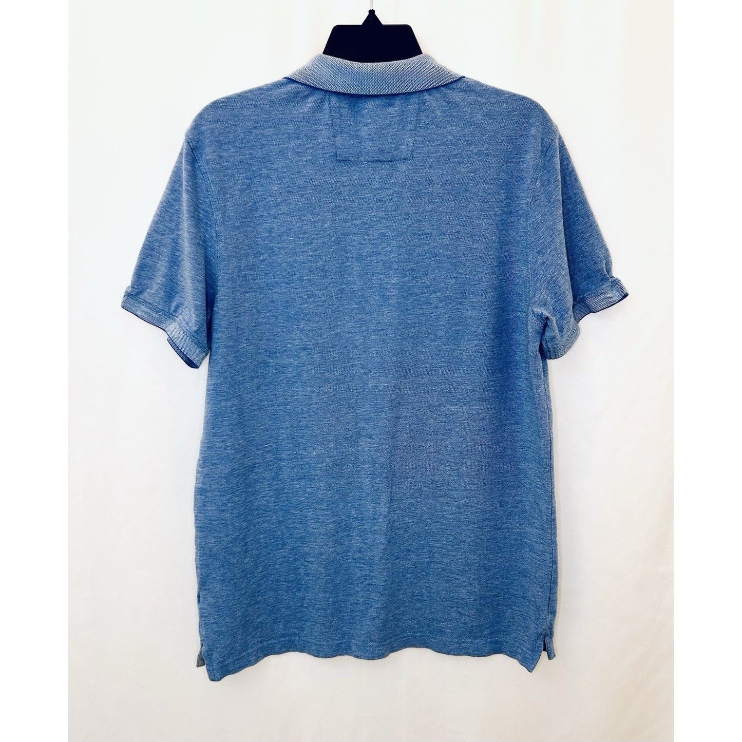 Banana Republic Polo Shirt Stretch Size Large Navy Blue Mens Short Sleeve