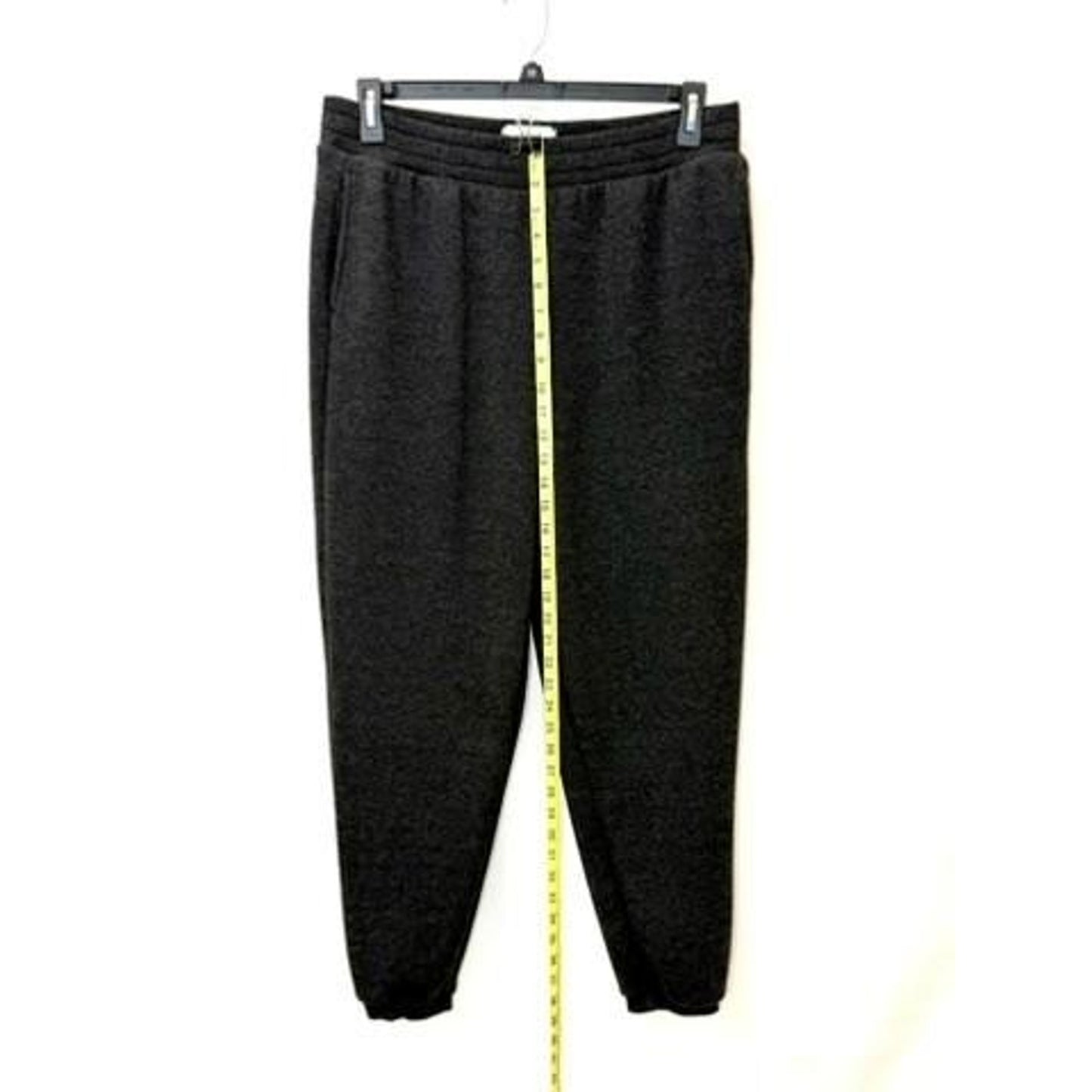 Mondetta Women's Jogger Sweatpants Size L Dark Gray Heathered Fleece Activewear
